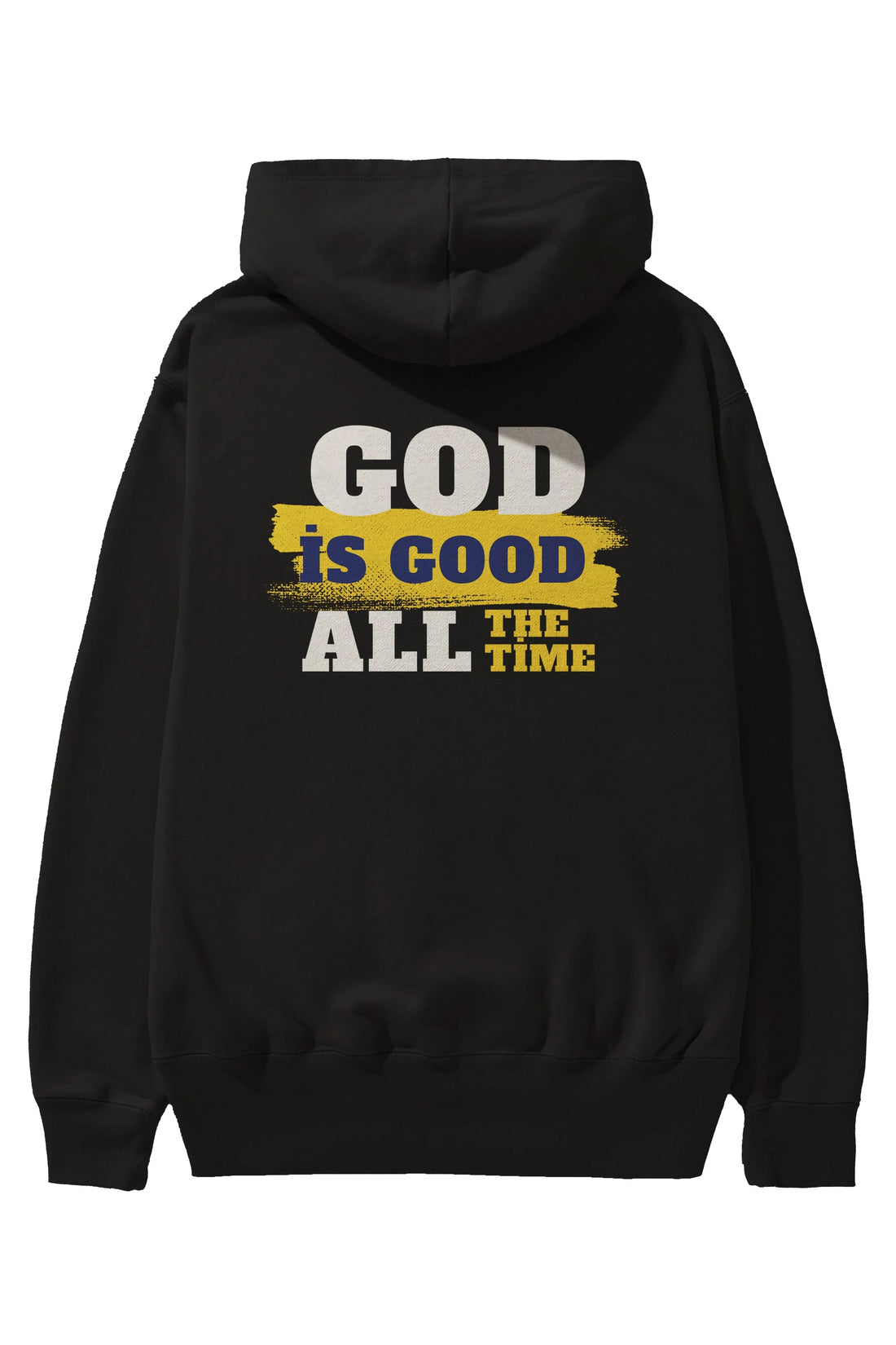 God is Good Yazılı Arka Baskılı Oversize Hoodie Kapüşonlu Sweatshirt Erkek Kadın Unisex
