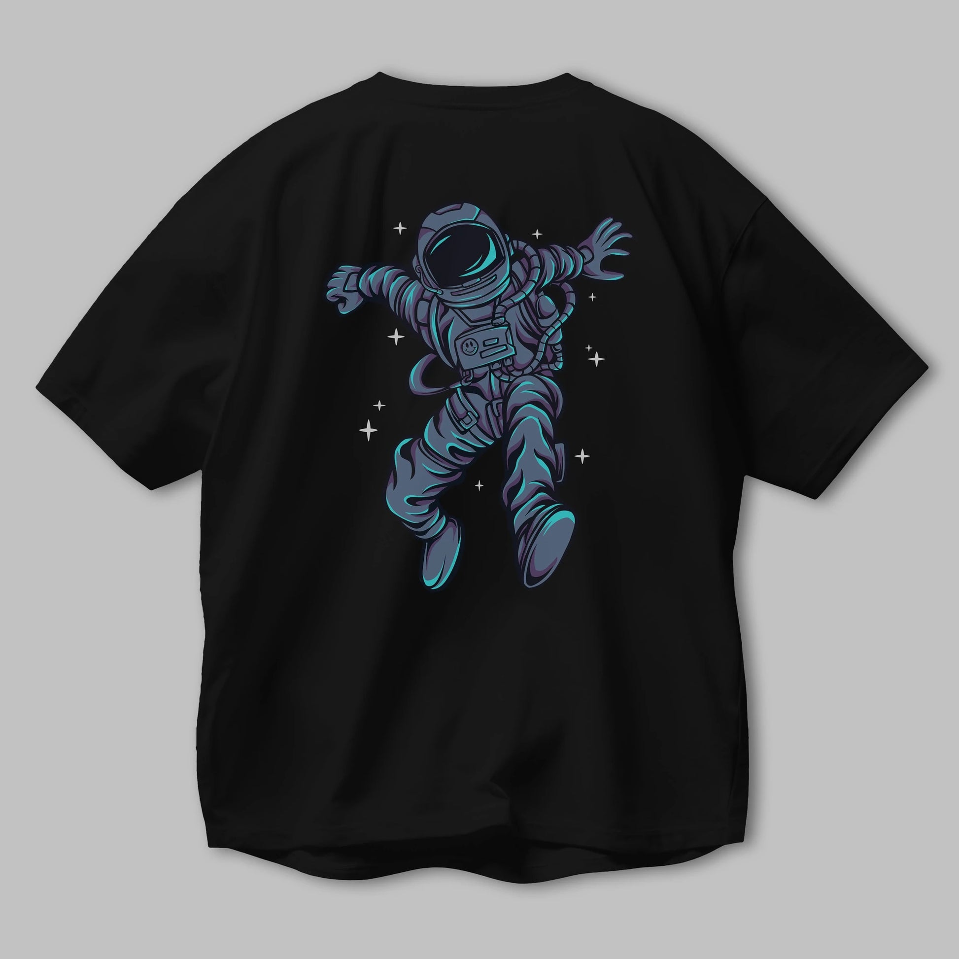 Astrostars tshirt Arka Baskılı Oversize t-shirt Erkek Kadın Unisex