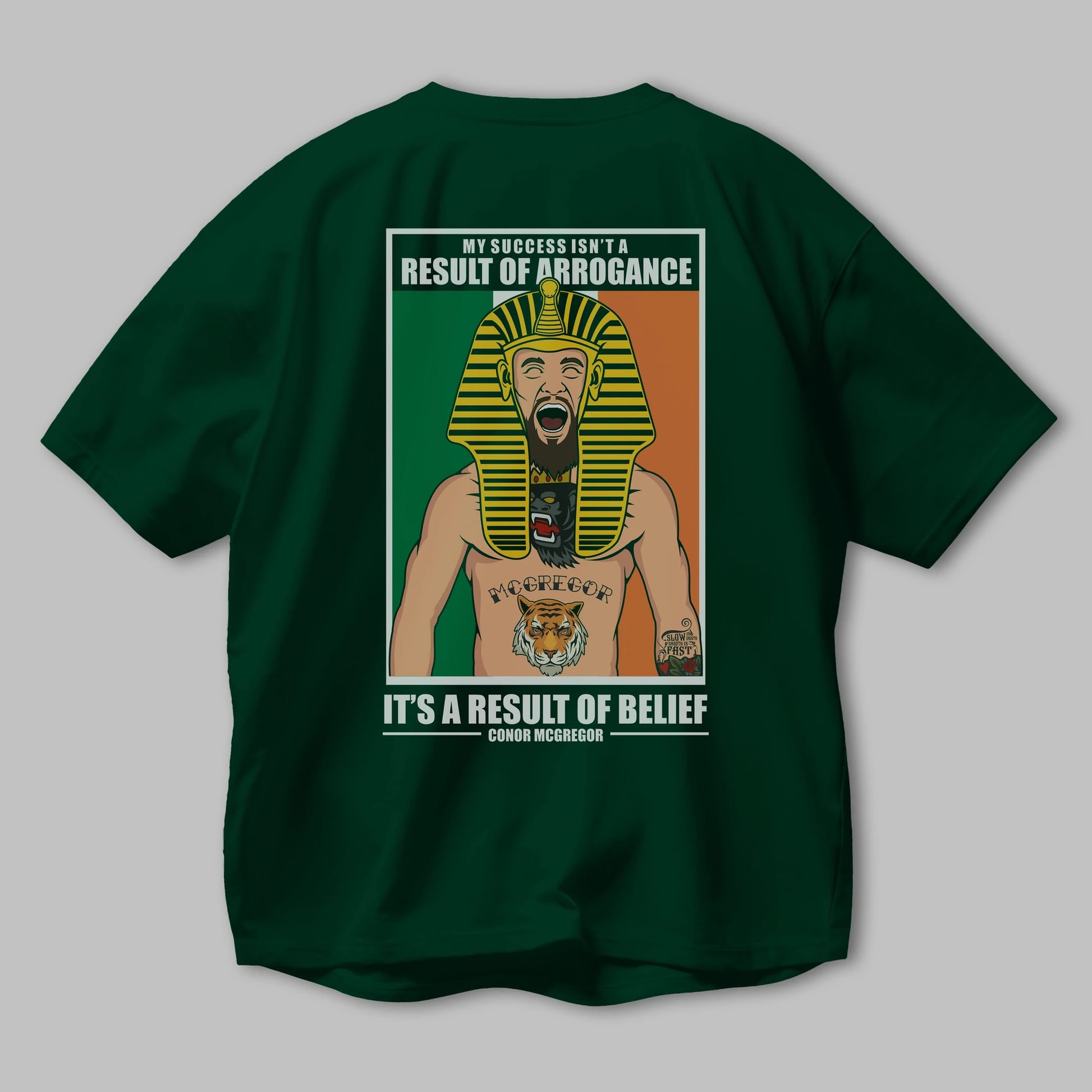 McGregor Pharaoh Arka Baskılı Oversize t-shirt Erkek Kadın Unisex %100 Pamuk tişort