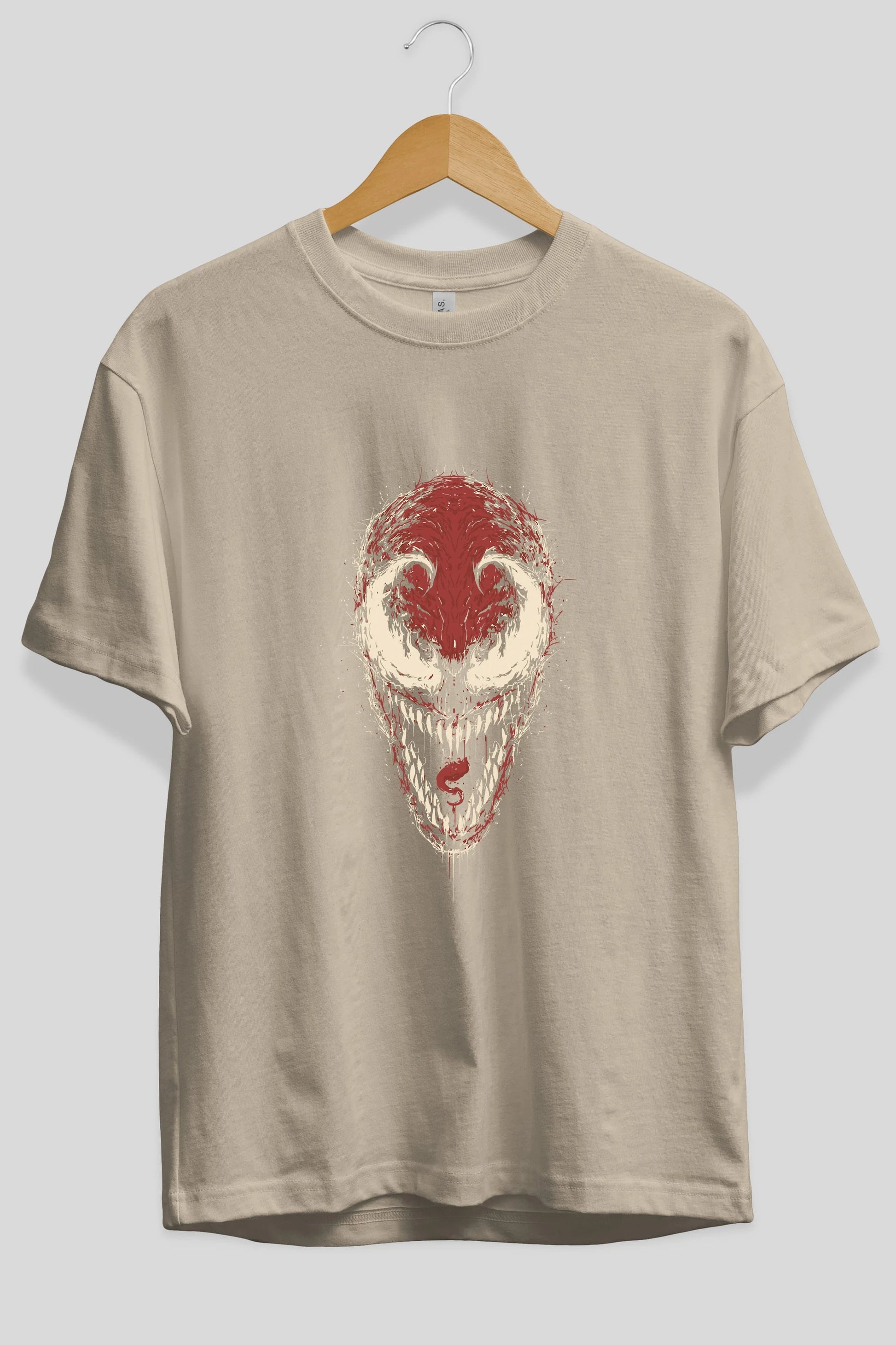 Venom (12) Ön Baskılı Oversize t-shirt Erkek Kadın Unisex %100 Pamuk Bisiklet Yaka tişort