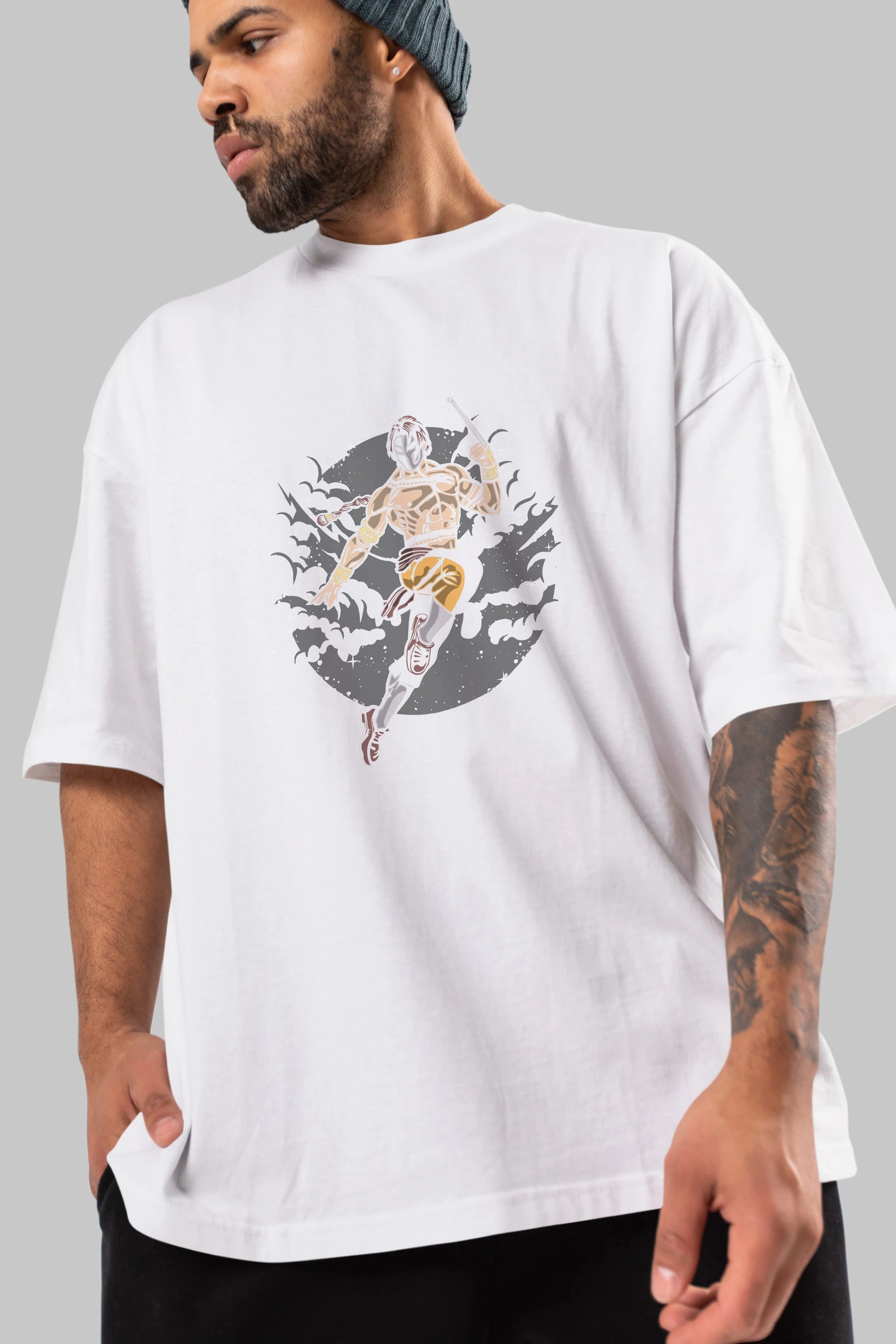 Vega Ön Baskılı Oversize t-shirt Erkek Kadın Unisex %100 Pamuk tişort