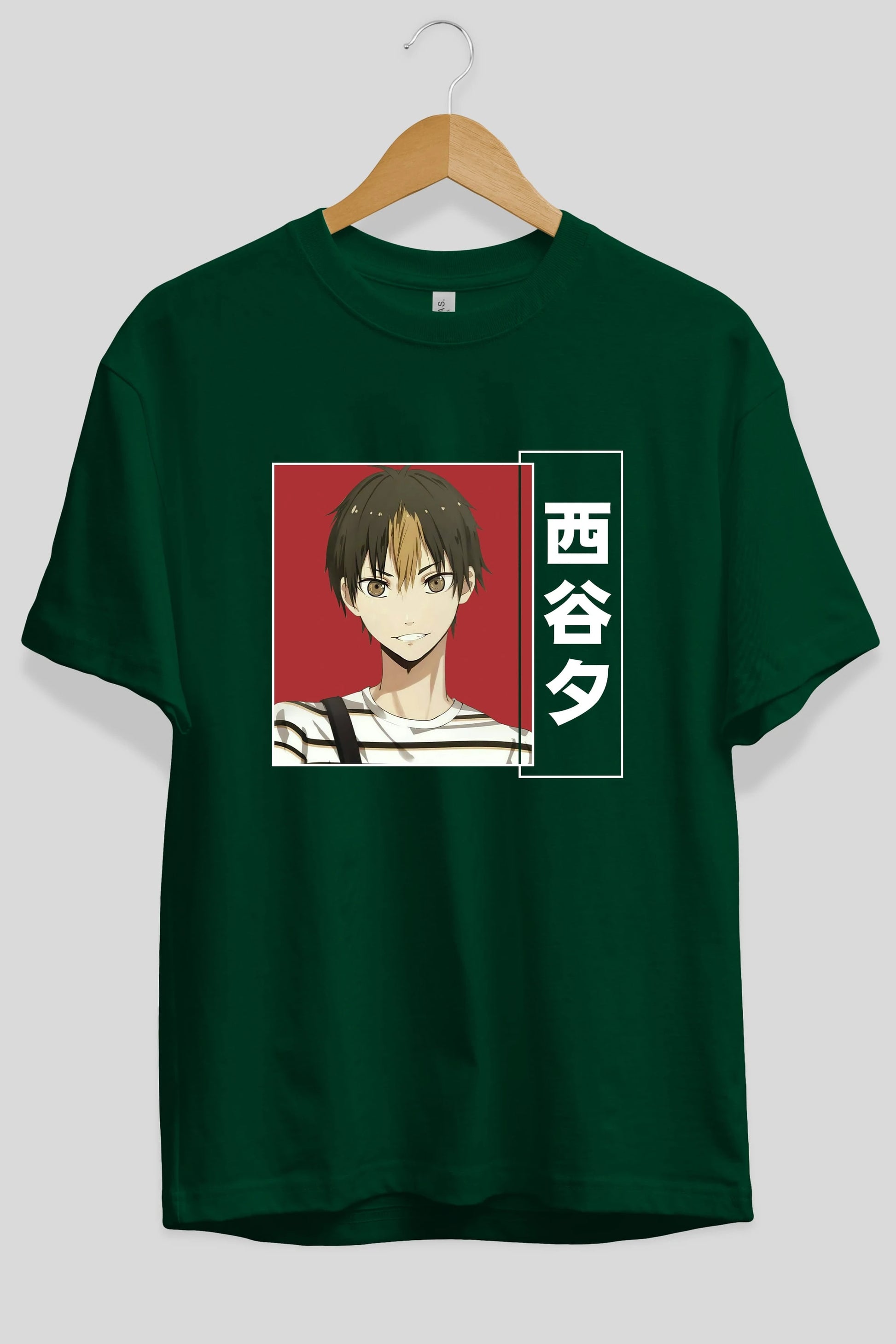 Yuu Nishinoya 1 Anime Ön Baskılı Oversize t-shirt %100 pamuk Erkek Kadın Unisex
