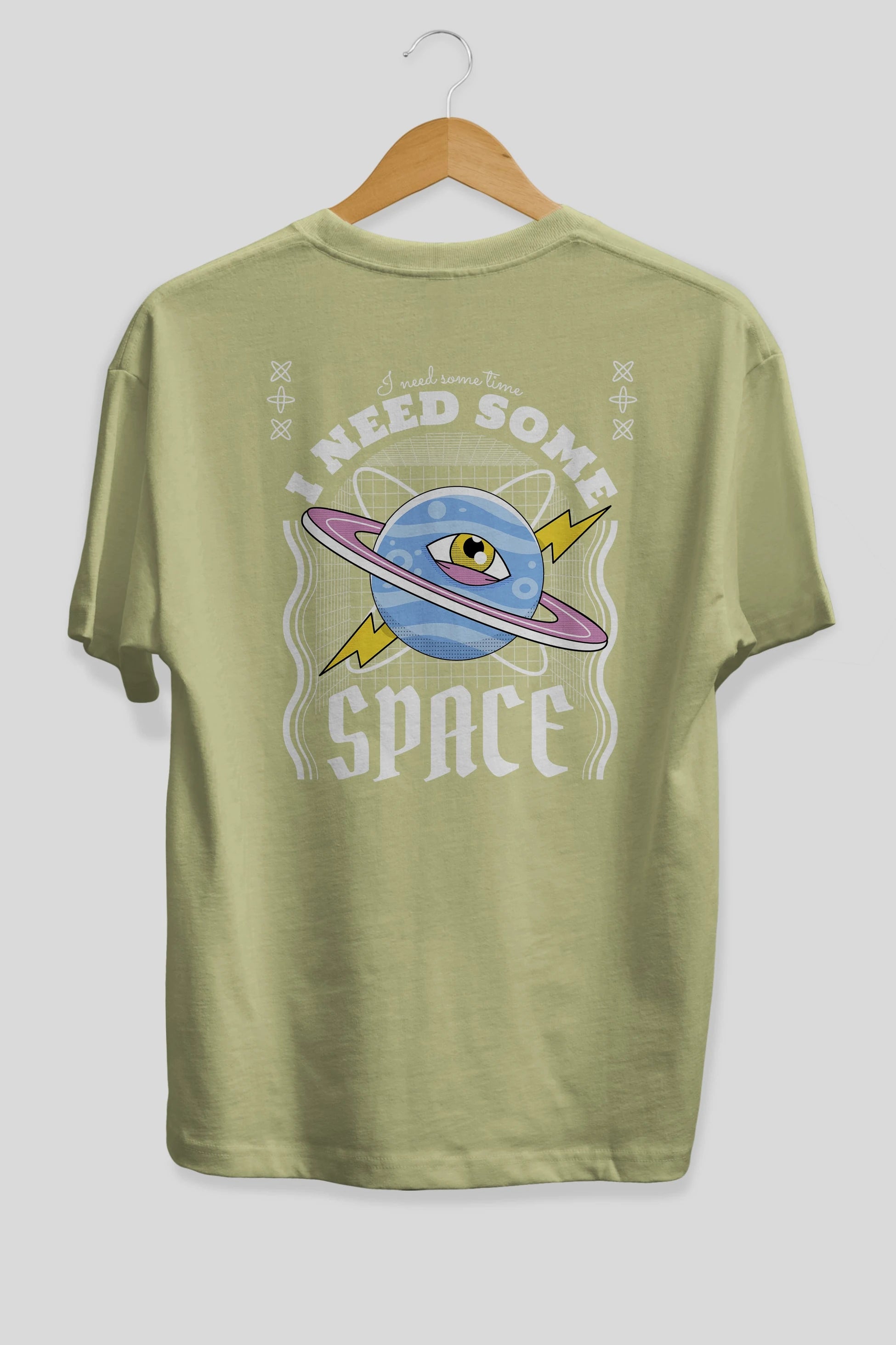 I Need Some Space Arka Baskılı Oversize t-shirt Erkek Kadın Unisex
