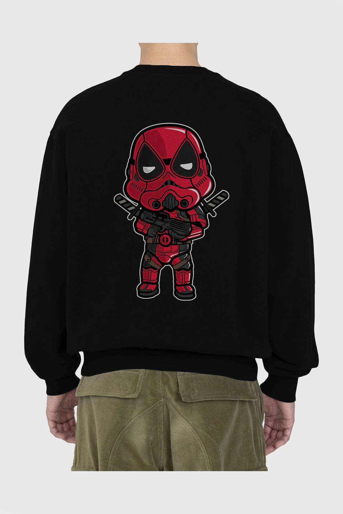 Deadpool (22) Arka Baskılı Oversize Sweatshirt Erkek Kadın Unisex