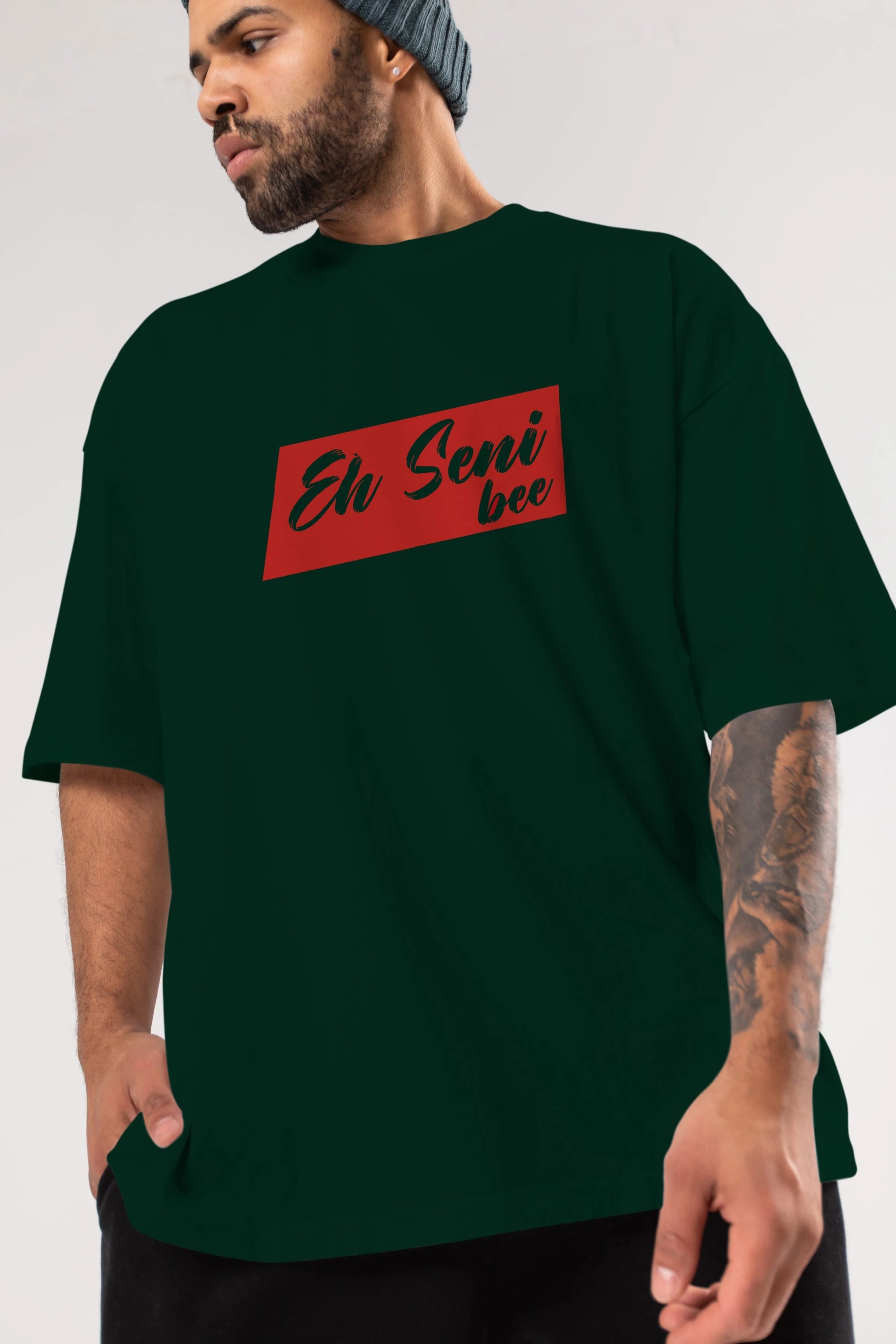 Eh Seni Be Ön Baskılı Oversize t-shirt %100 pamuk Erkek Kadın Unisex