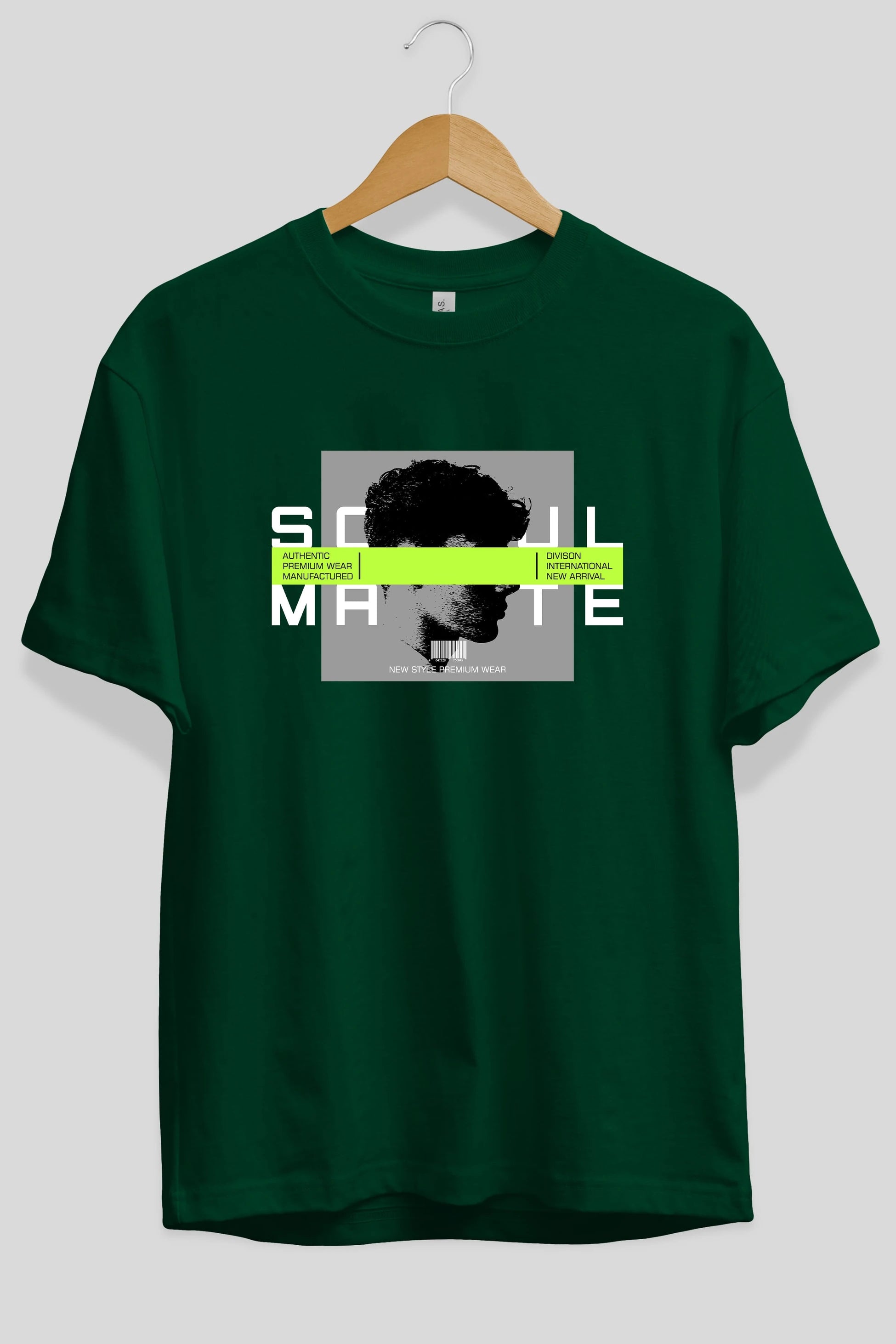 Soul Mate Ön Baskılı Oversize t-shirt Erkek Kadın Unisex