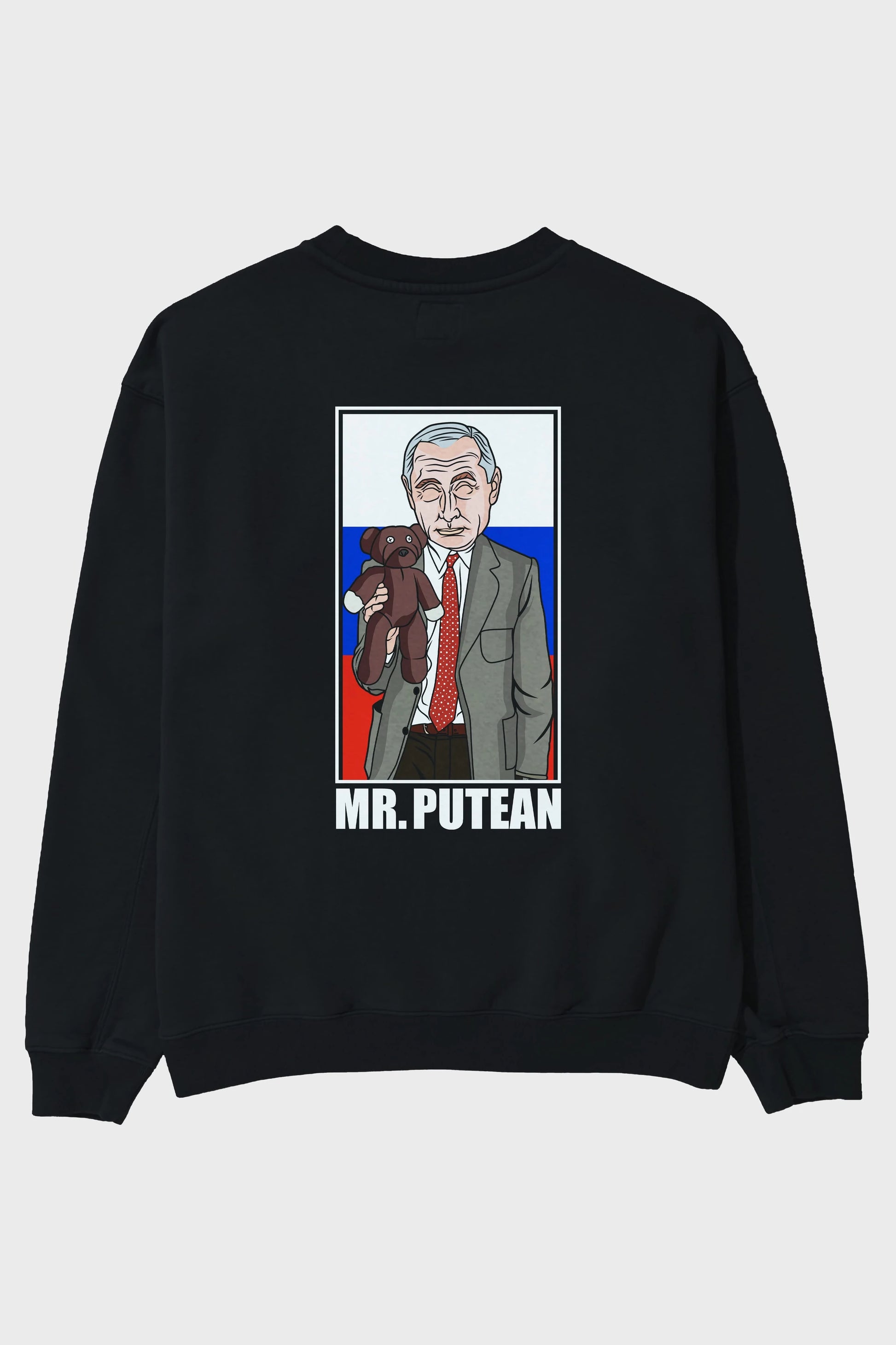 Mr Putean Arka Baskılı Oversize Sweatshirt Erkek Kadın Unisex