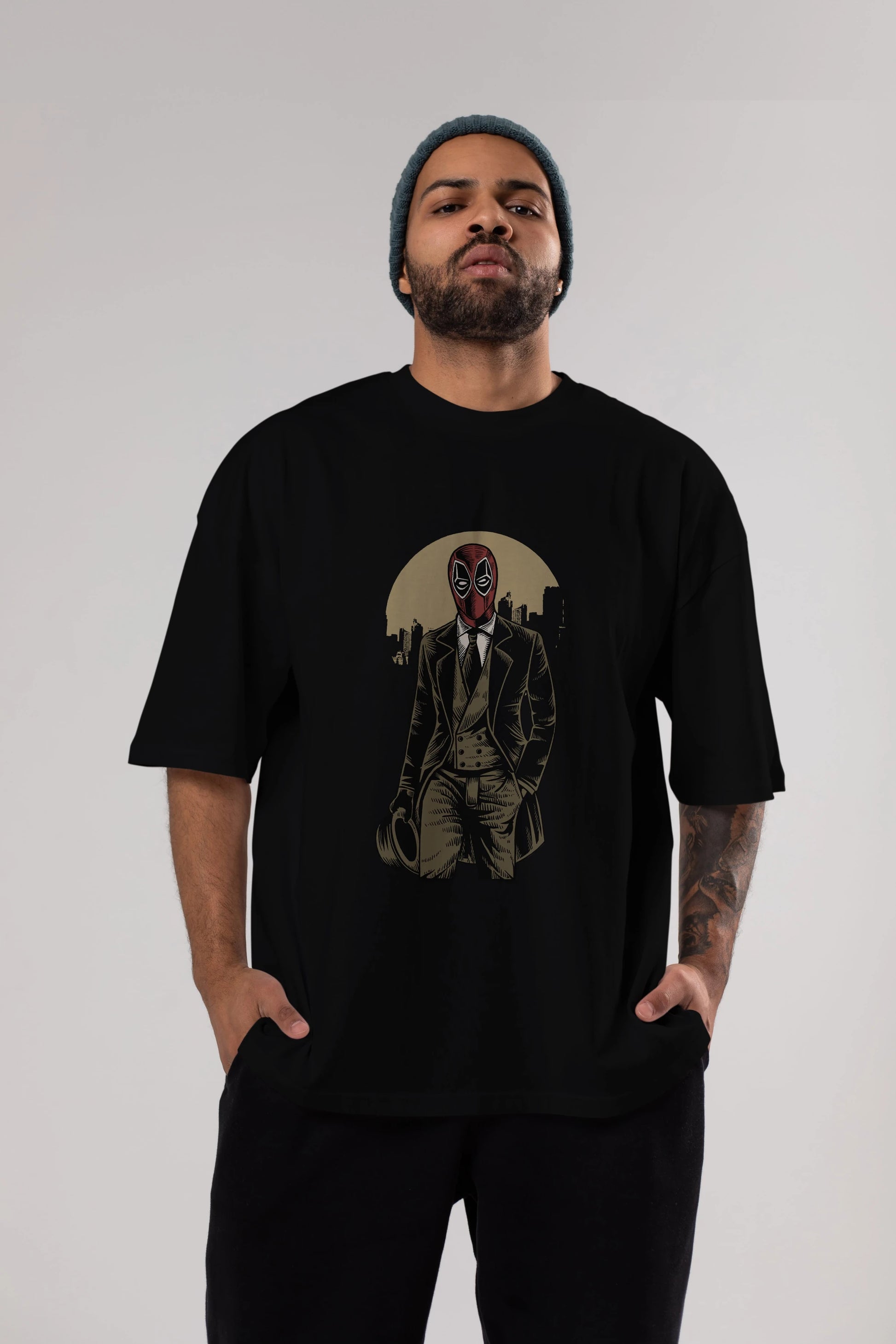 Classic Mercenary Ön Baskılı Oversize t-shirt Erkek Kadın Unisex %100 Pamuk tişort