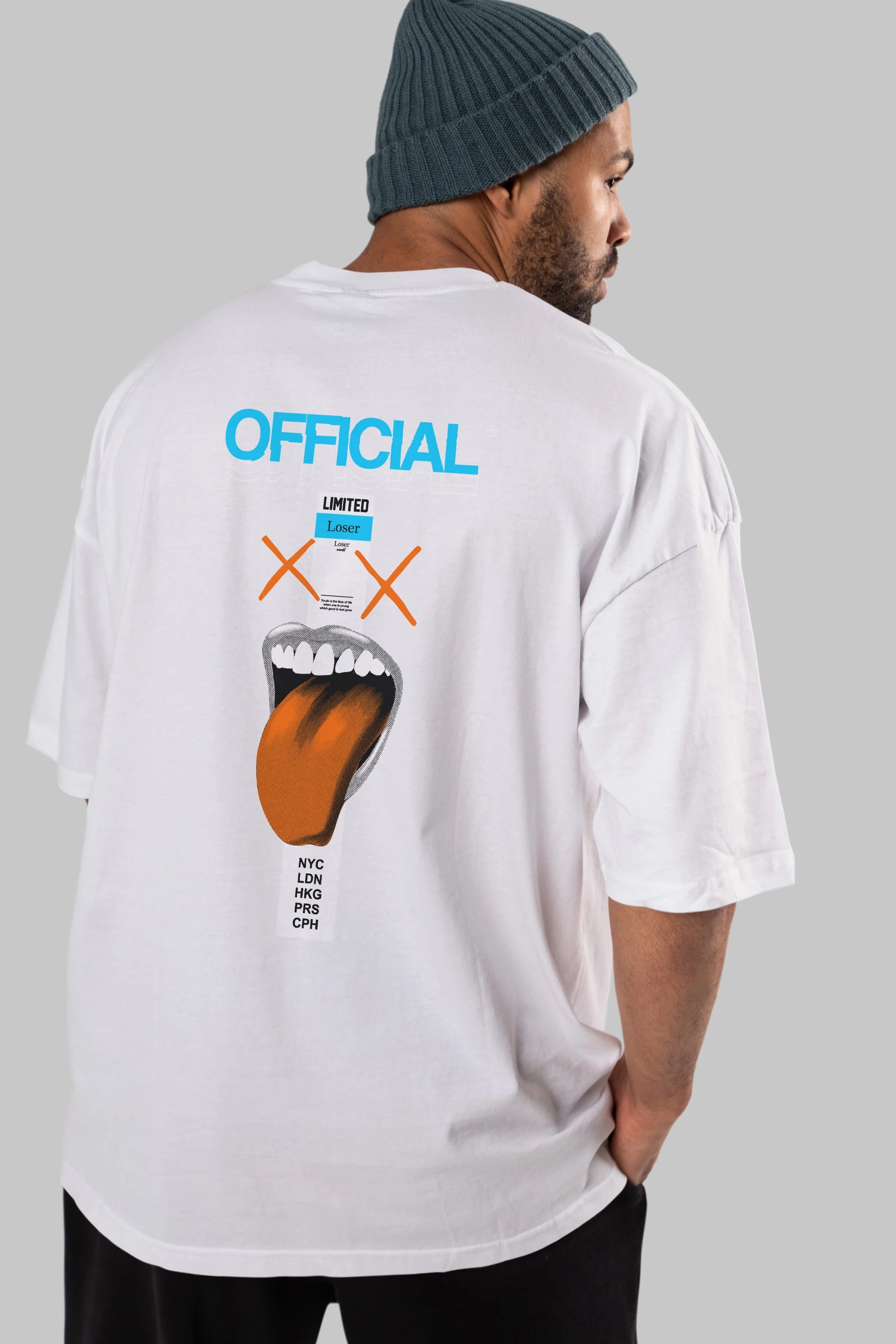 Official Loser Arka Baskılı Oversize t-shirt Erkek Kadın Unisex