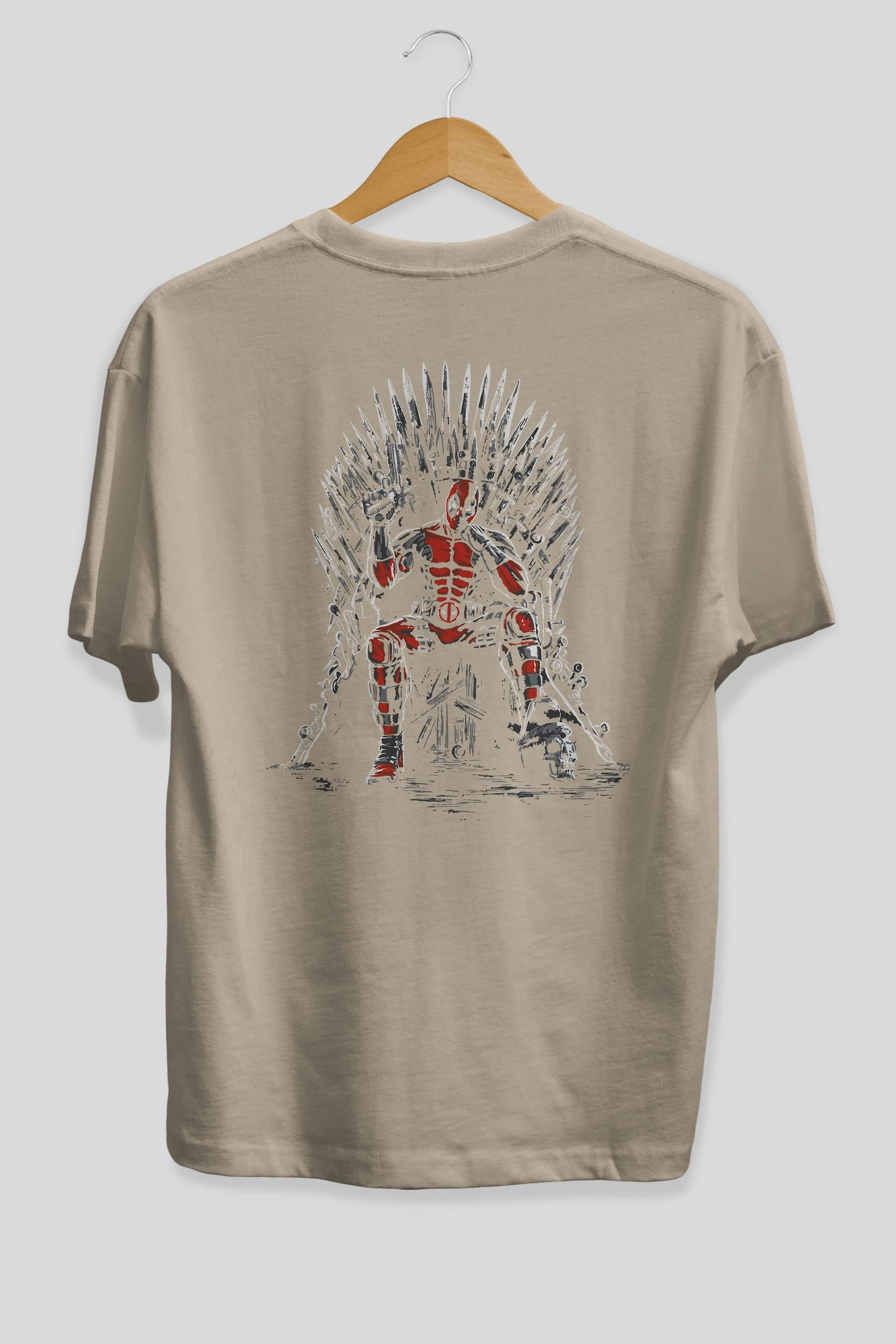 Deadpool (6) Arka Baskılı Oversize t-shirt Erkek Kadın Unisex %100 Pamuk Bisiklet Yaka tişort