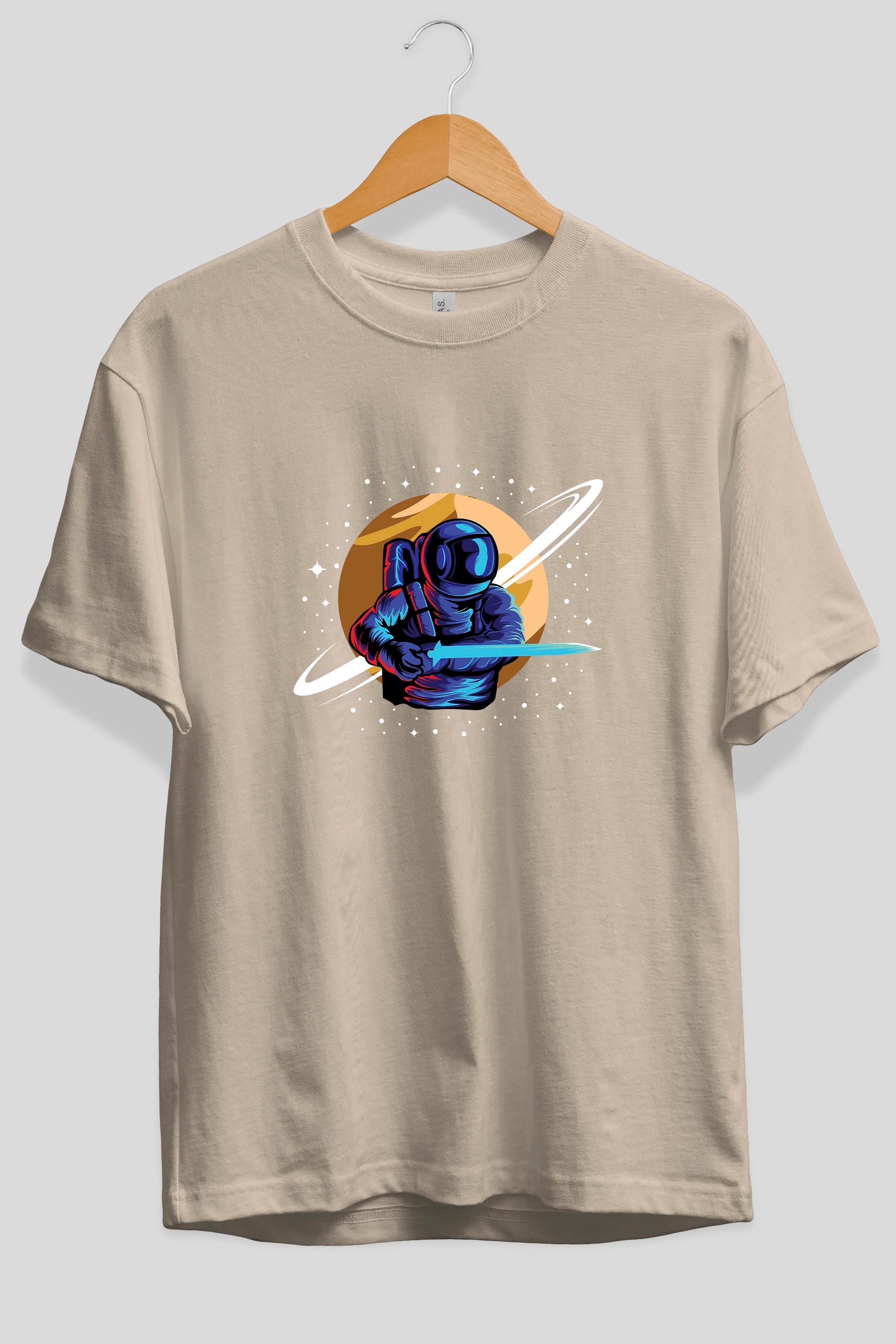 Astro Knight Ön Baskılı Oversize t-shirt Erkek Kadın Unisex