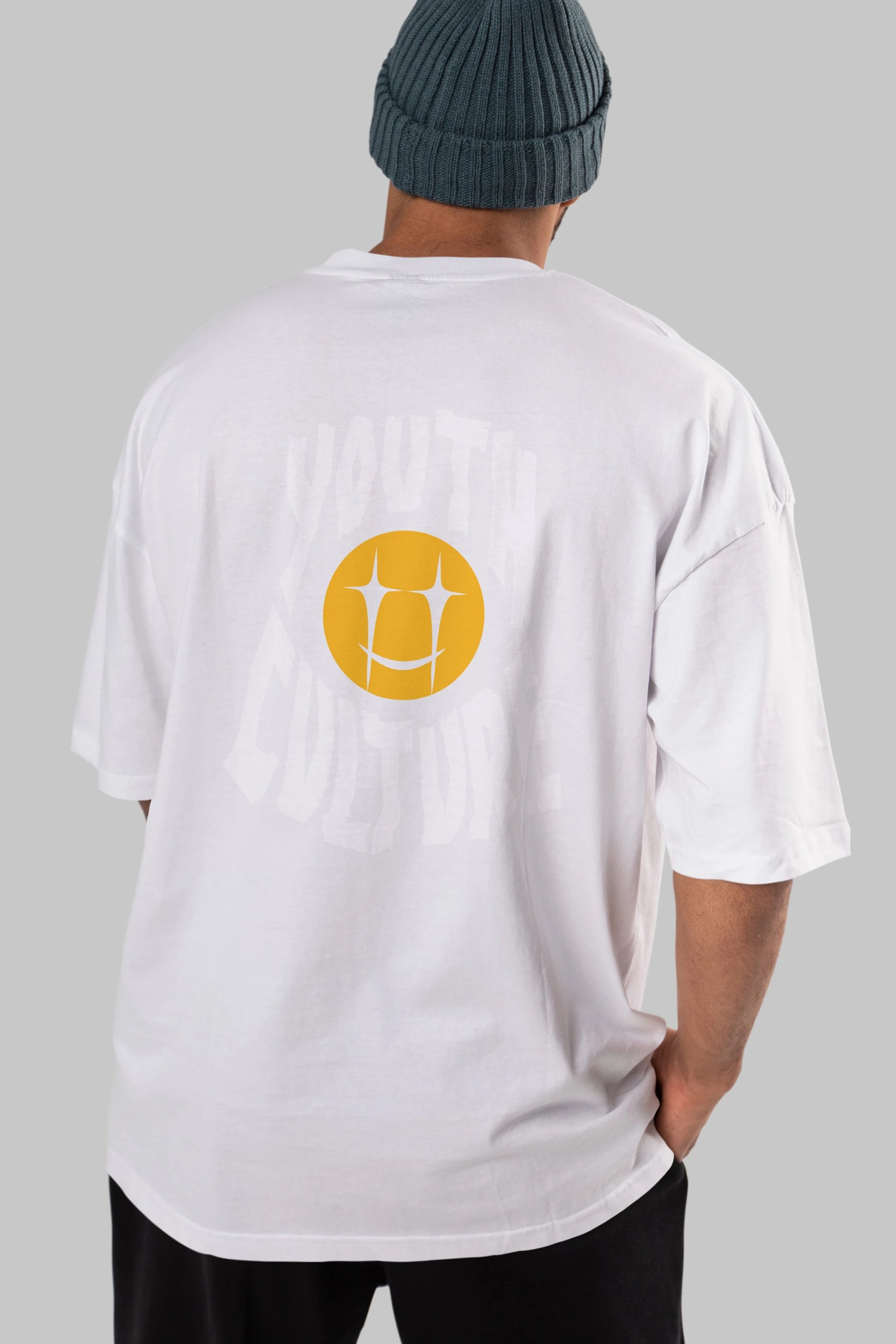Youth Culture Arka Baskılı Oversize t-shirt Erkek Kadın Unisex
