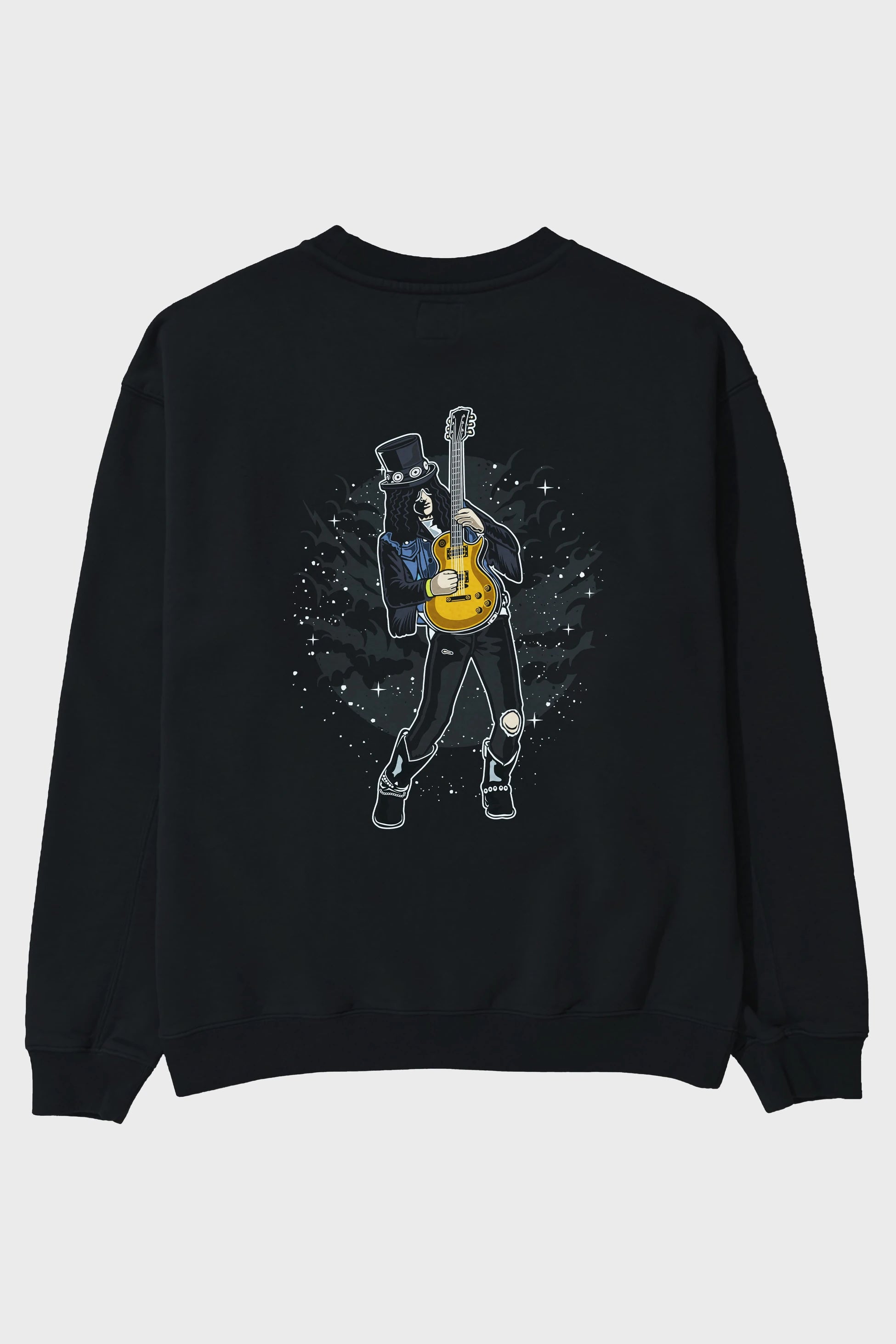 SLASH Arka Baskılı Oversize Sweatshirt Erkek Kadın Unisex