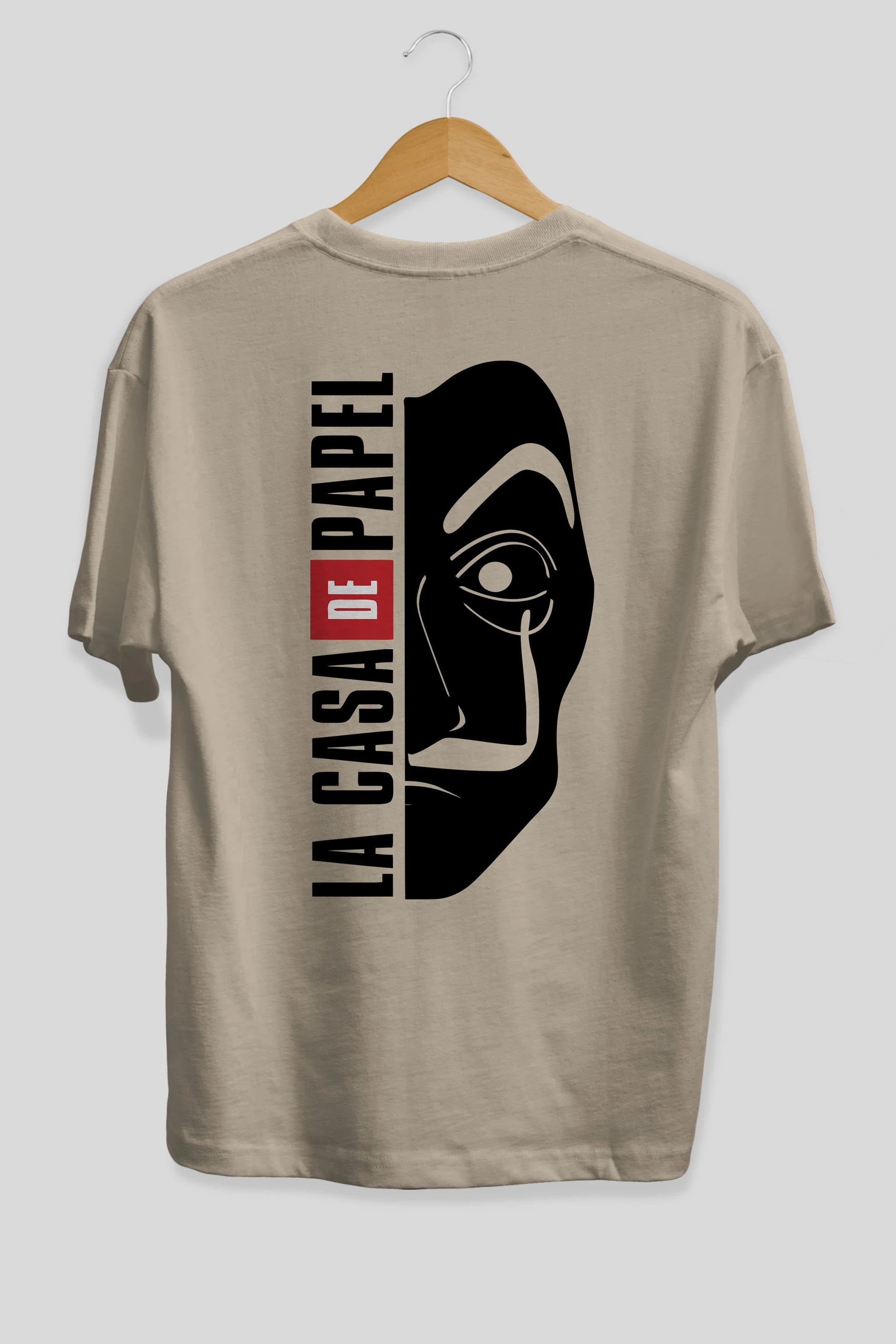 La Casa De Papel (3) Arka Baskılı Oversize t-shirt Erkek Kadın Unisex %100 Pamuk Bisiklet Yaka tişort