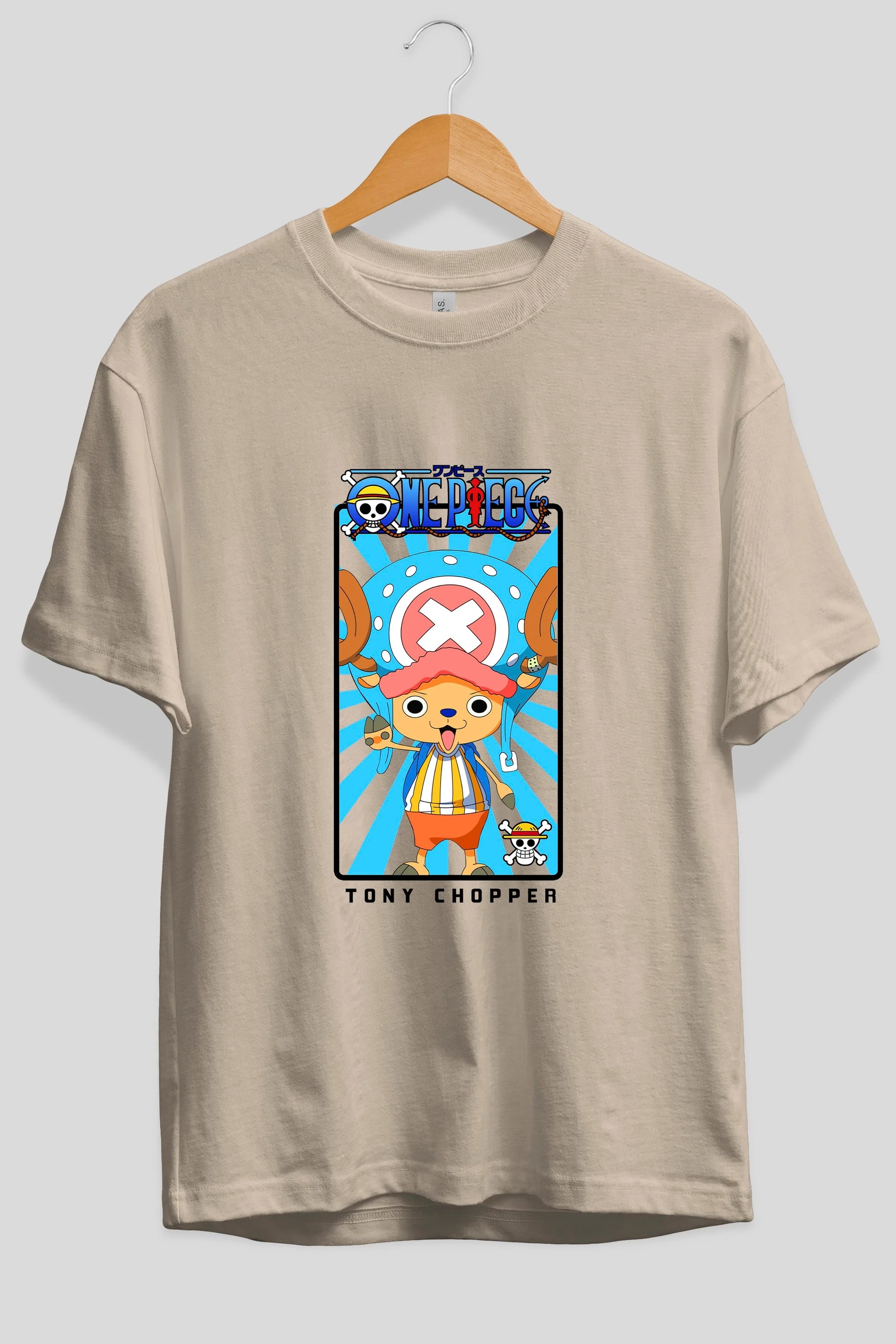 Chopper Anime Ön Baskılı Oversize t-shirt Erkek Kadın Unisex