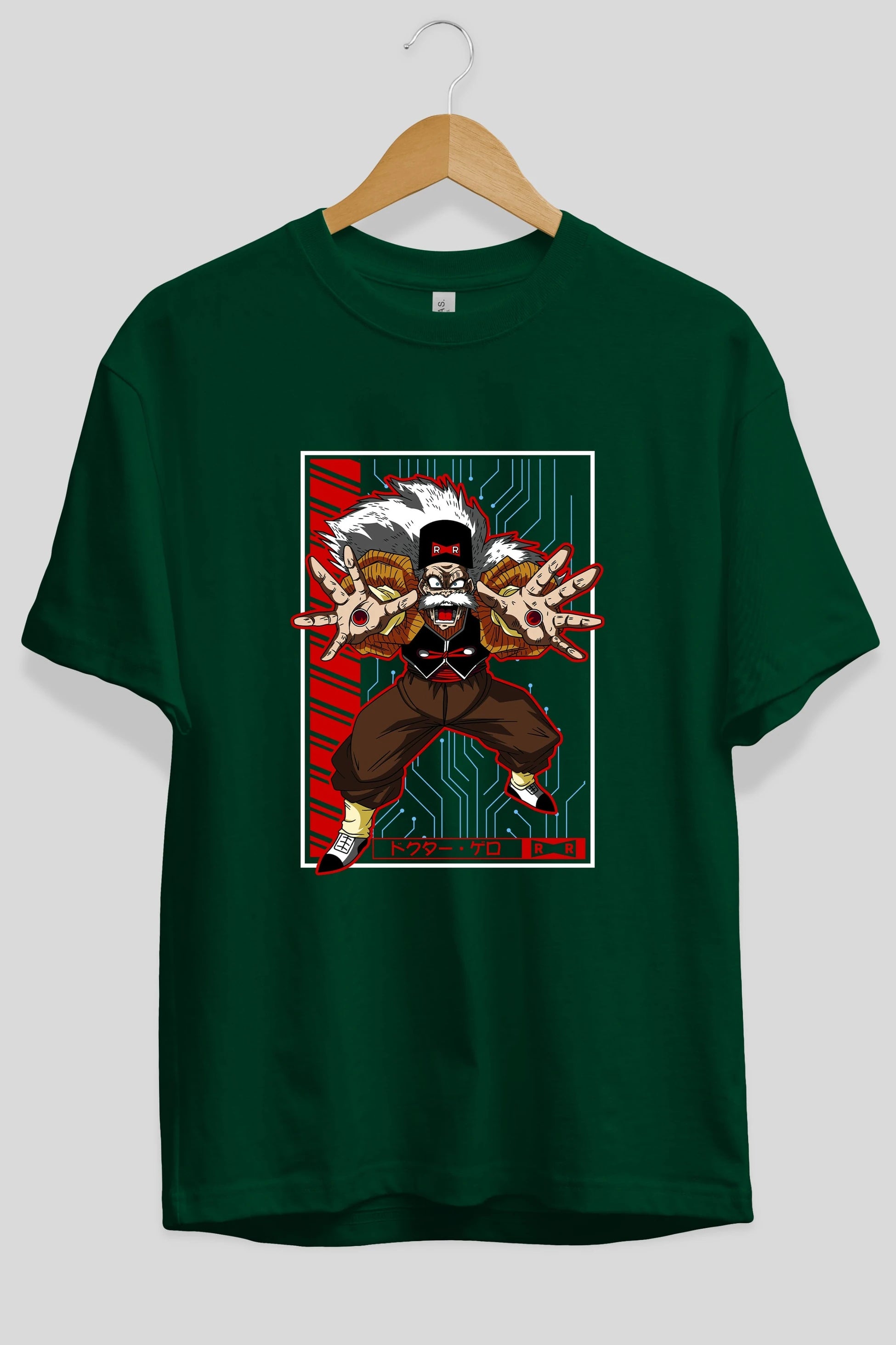 DragonBall DrMakigero Anime Ön Baskılı Oversize t-shirt %100 pamuk Erkek Kadın Unisex