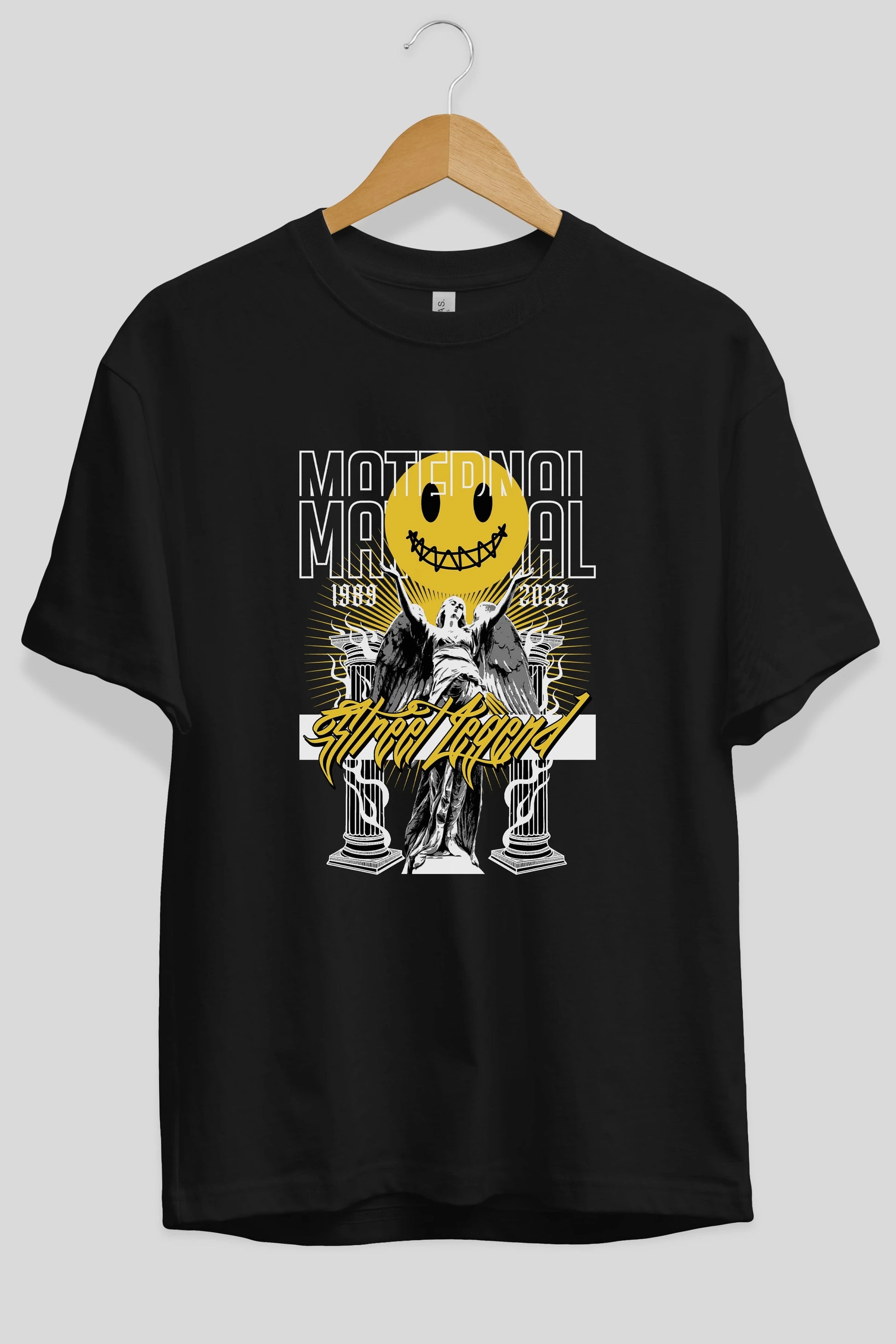 Maternal Street Legend Ön Baskılı Oversize t-shirt Erkek Kadın Unisex