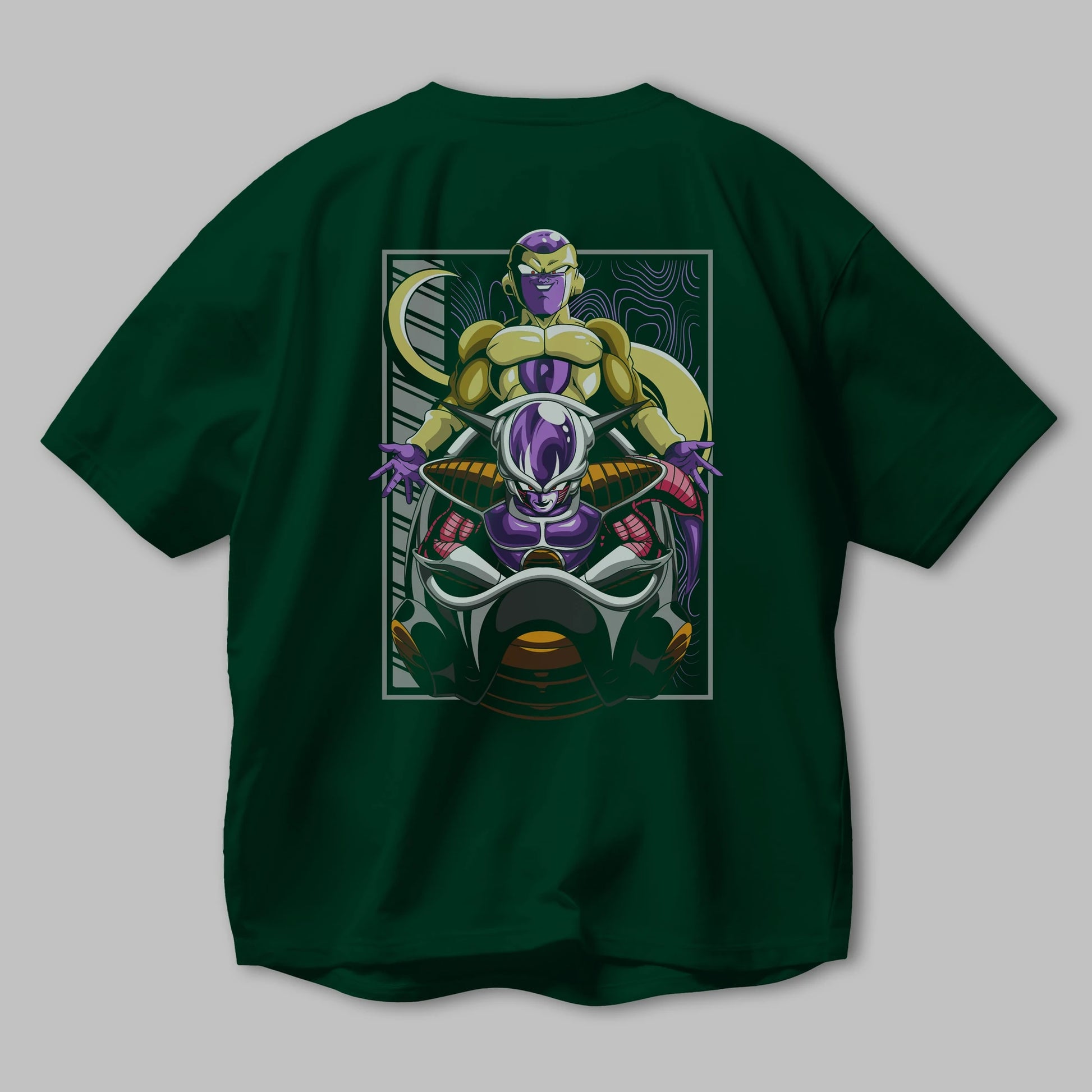 DragonBall Freezer Anime Arka Baskılı Oversize t-shirt Erkek Kadın Unisex