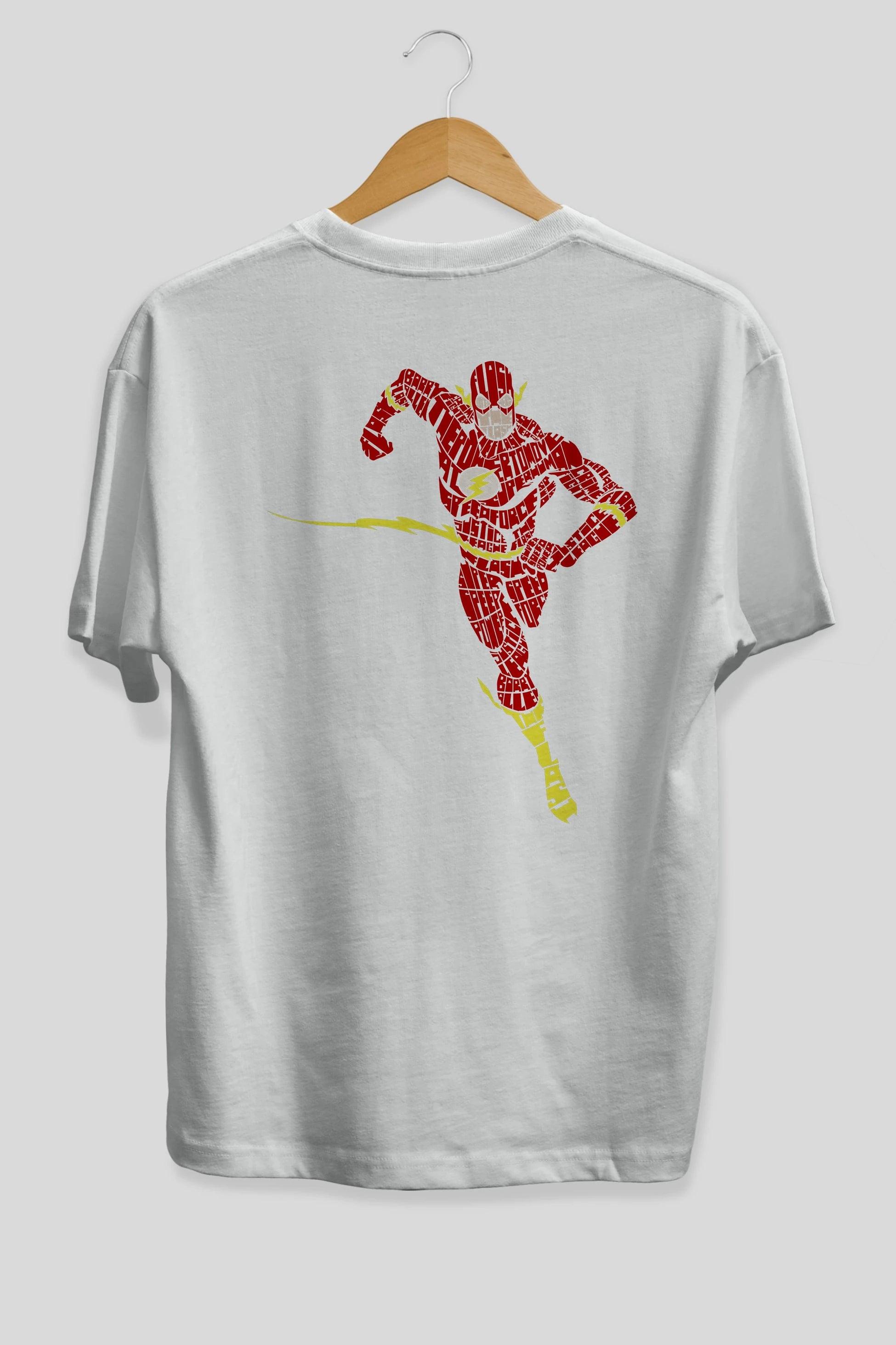 The Flash Arka Baskılı Oversize t-shirt %100 pamuk Erkek Kadın Unisex