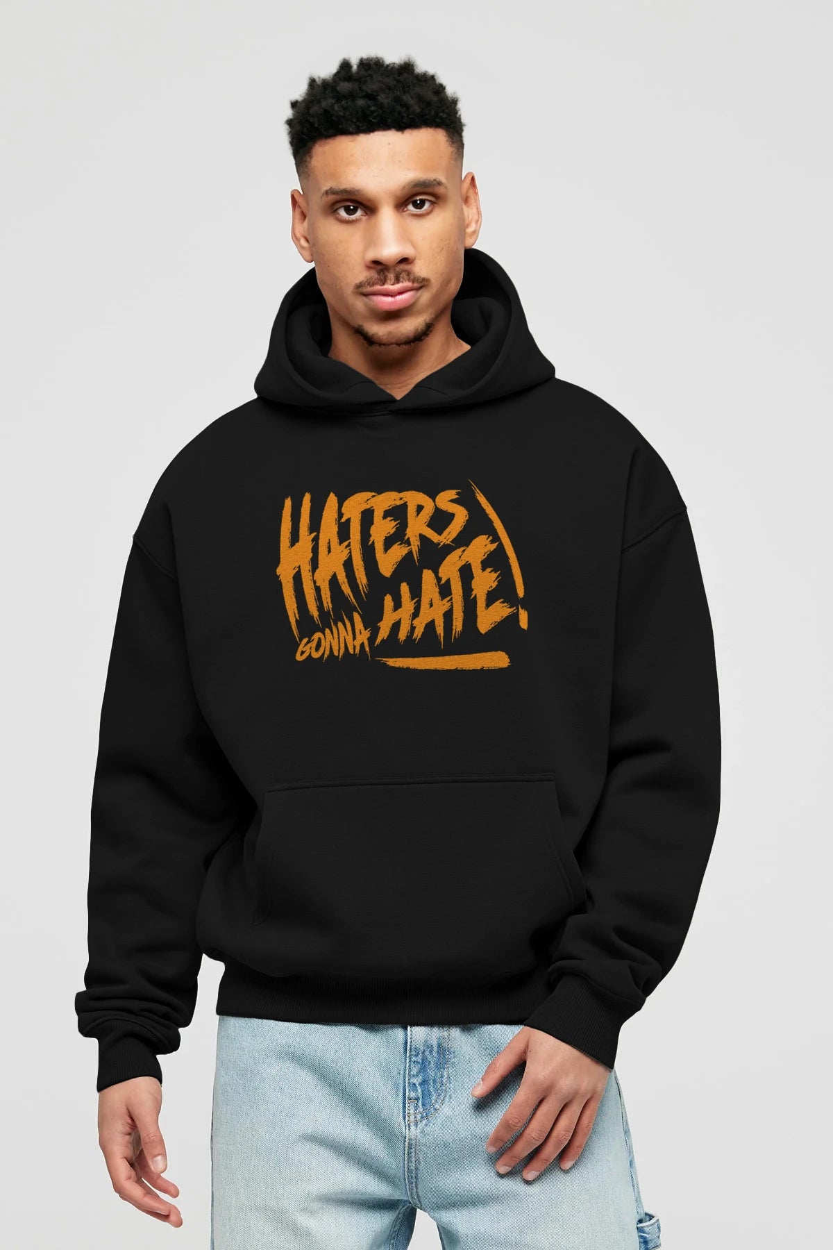 Hater Gonna Hate Ön Baskılı Hoodie Oversize Kapüşonlu Sweatshirt Erkek Kadın Unisex