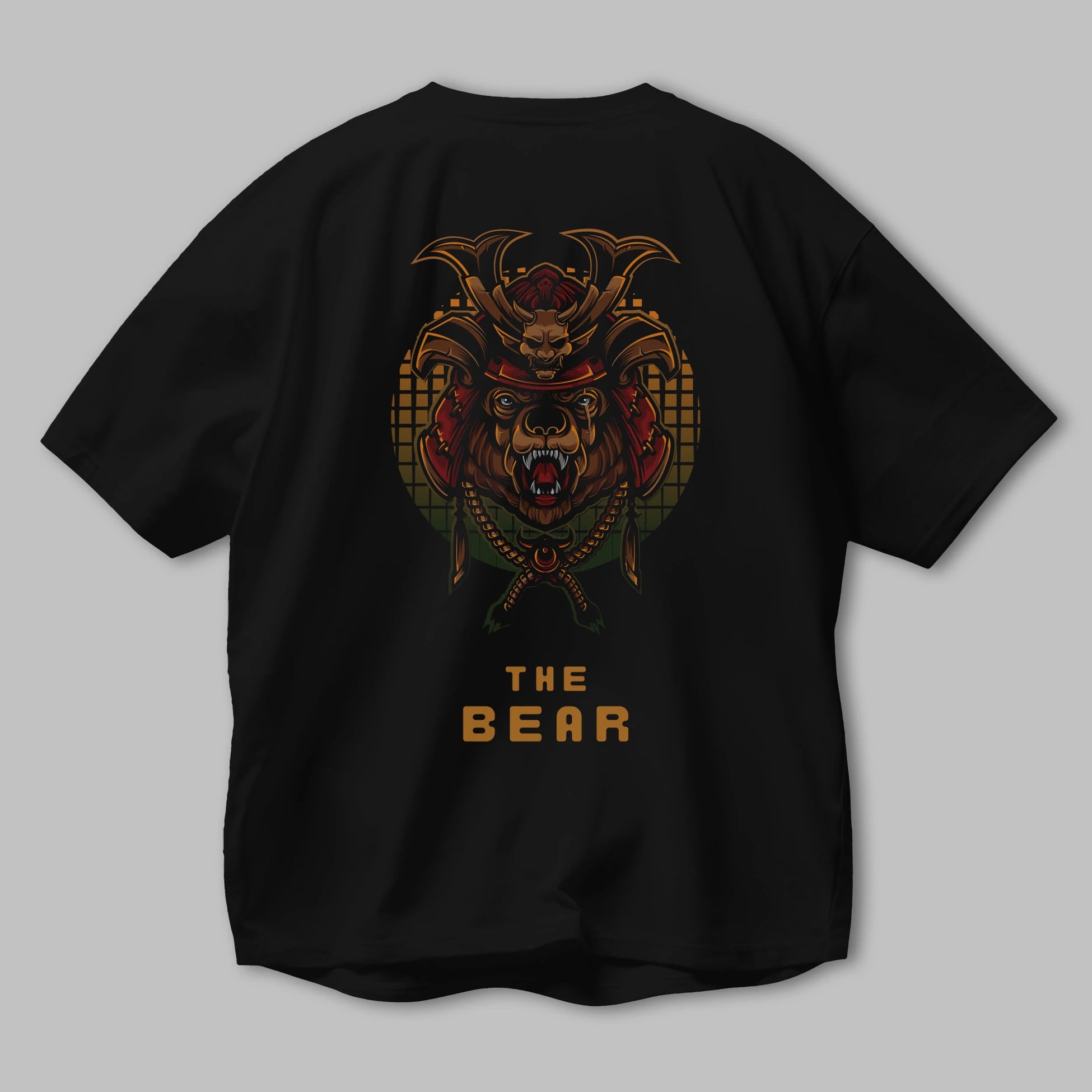 The Bear 2 Arka Baskılı Oversize t-shirt Erkek Kadın Unisex %100 Pamuk