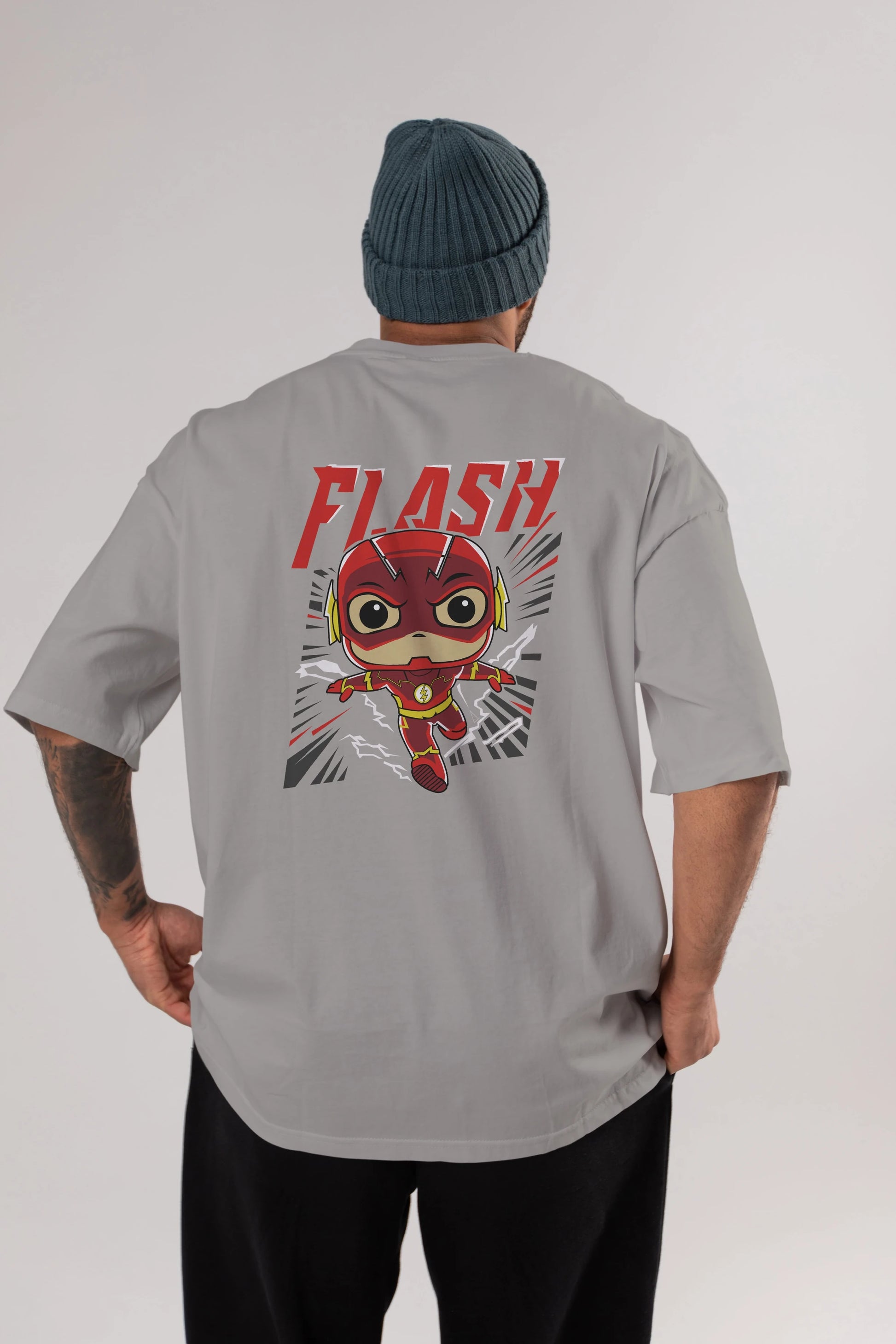 Flash Avengers (4) Arka Baskılı Oversize t-shirt Erkek Kadın Unisex %100 Pamuk Bisiklet Yaka tişort