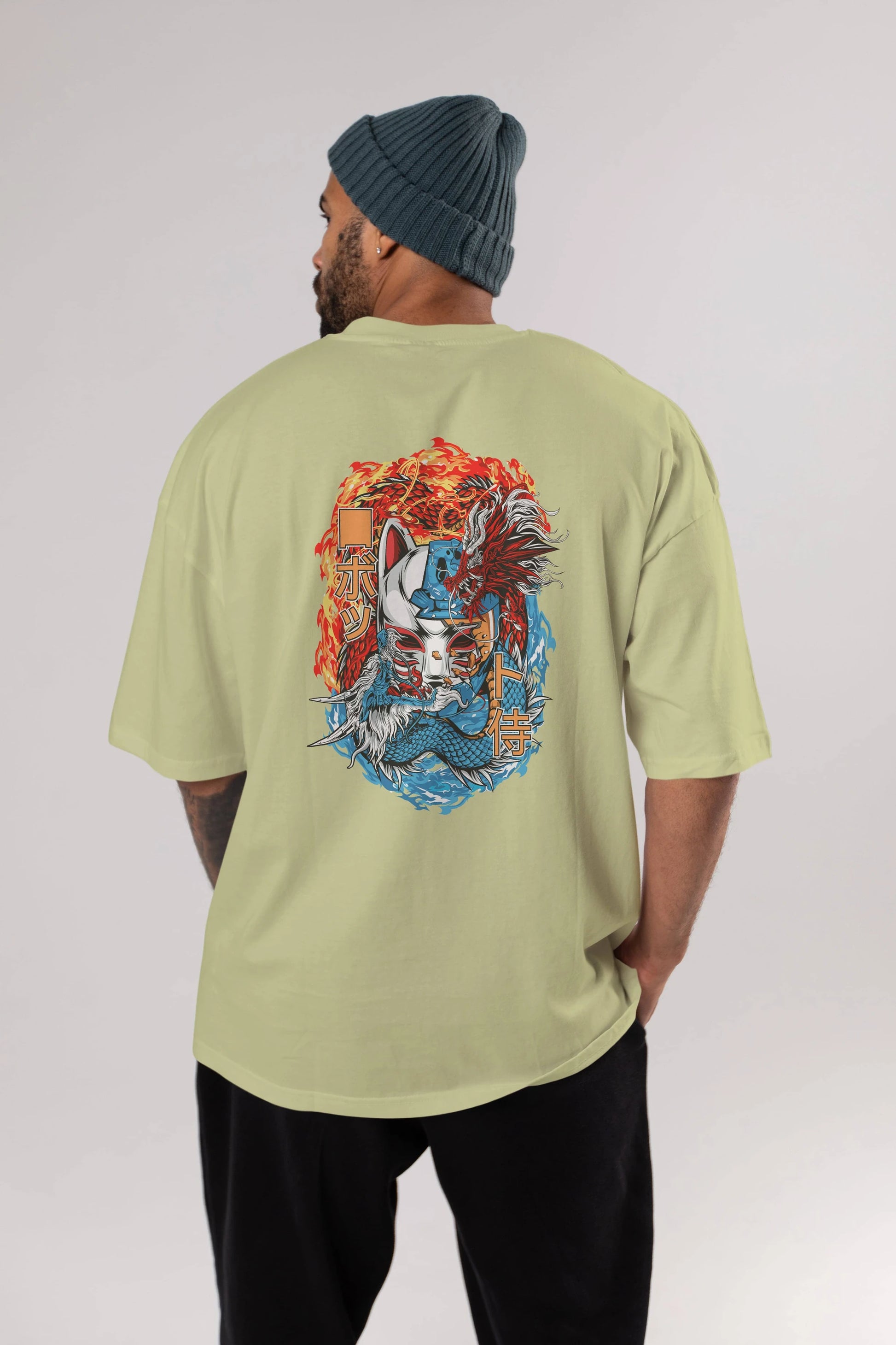 ONE PIECE (7) Anime Arka Baskılı Oversize t-shirt Erkek Kadın Unisex