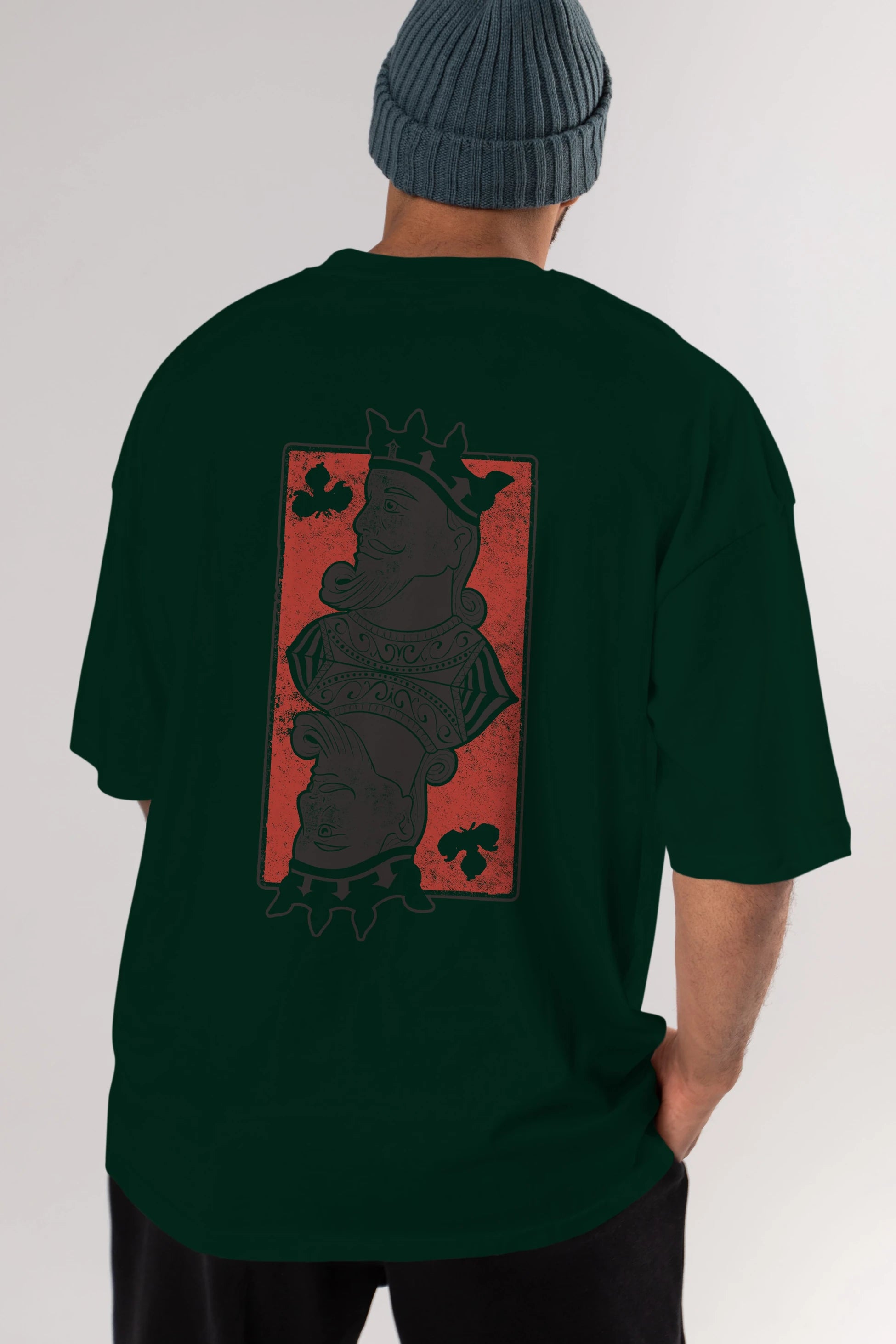 King Streetwear Arka Baskılı Oversize t-shirt Erkek Kadın Unisex