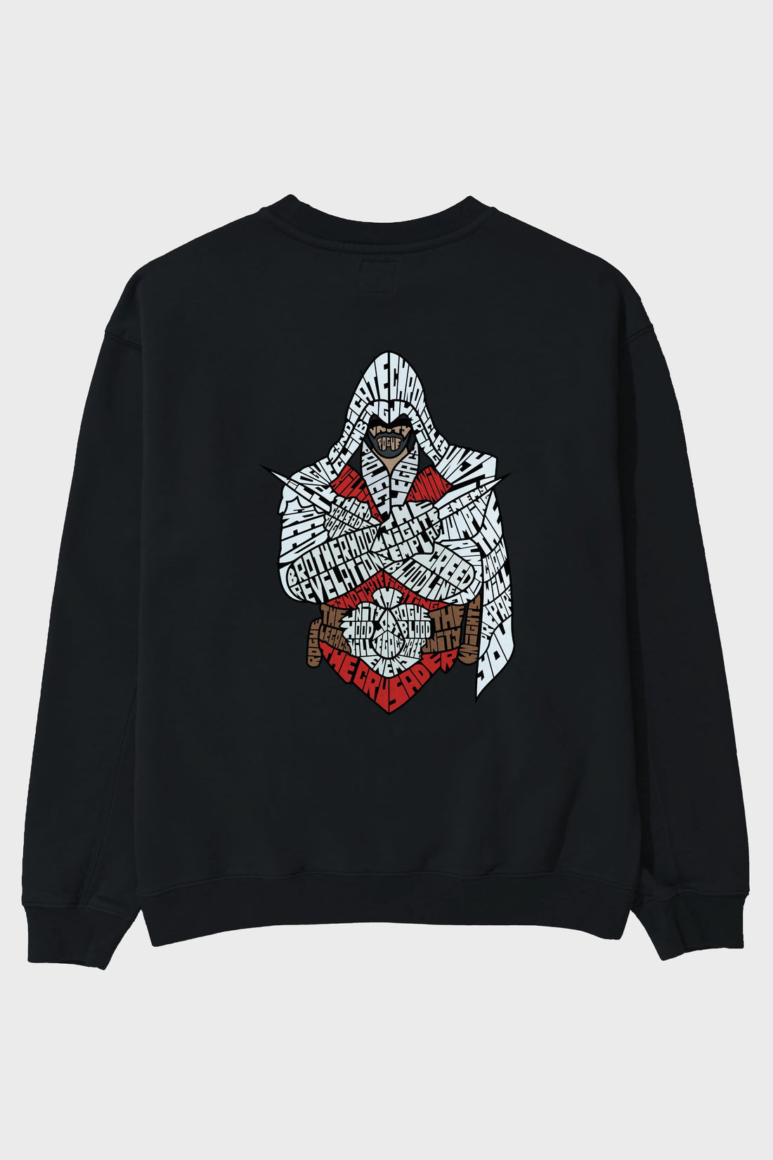 Assassins Arka Baskılı Oversize Sweatshirt Erkek Kadın Unisex