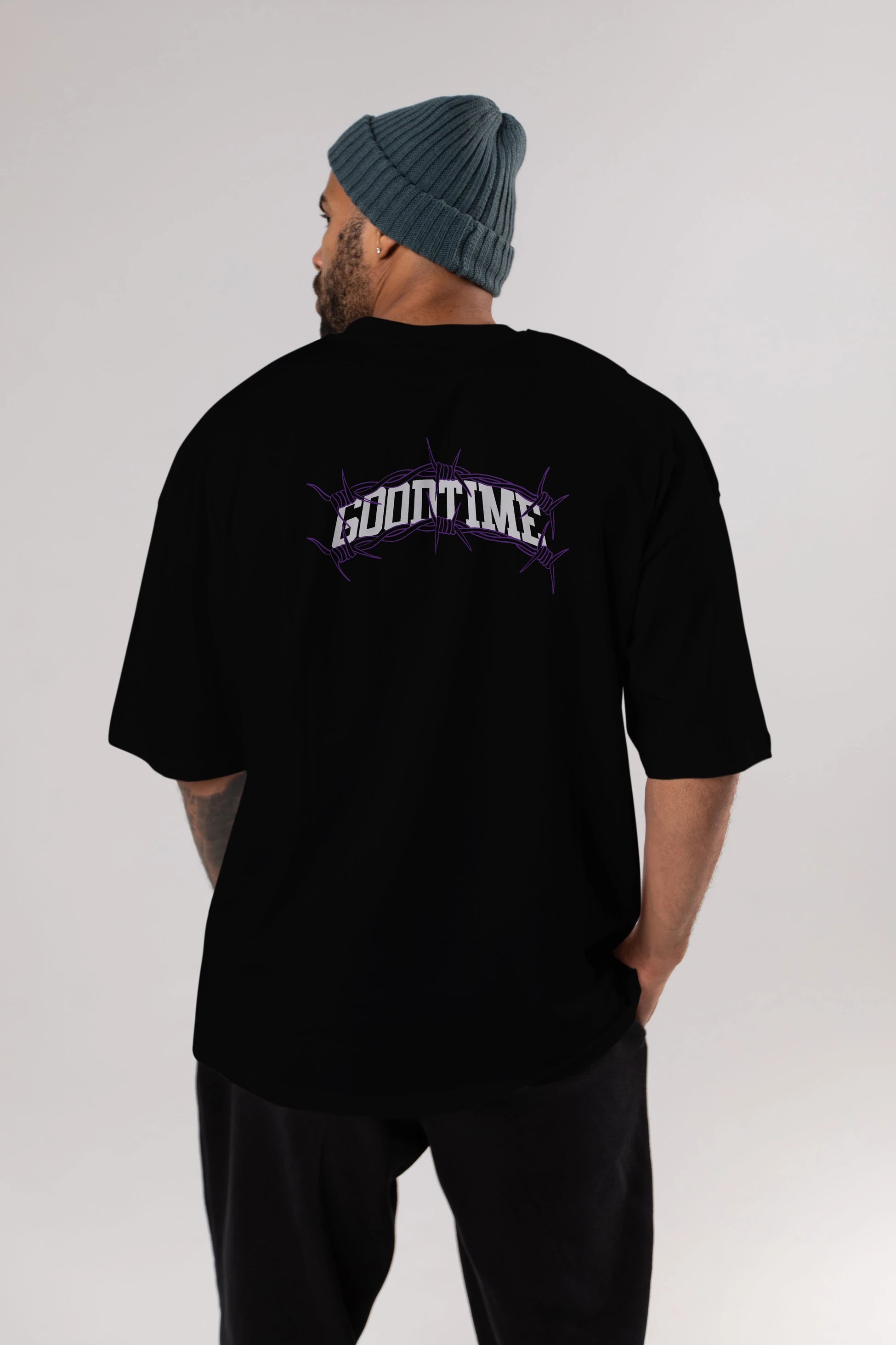 Good Time Arka Baskılı Oversize t-shirt Erkek Kadın Unisex
