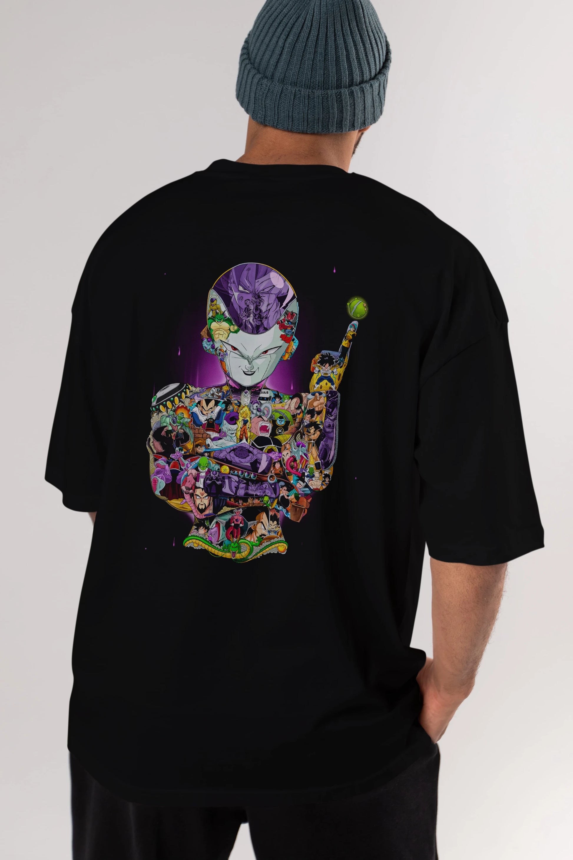 DRAGON BALL ART (4) Anime Arka Baskılı Oversize t-shirt Erkek Kadın Unisex