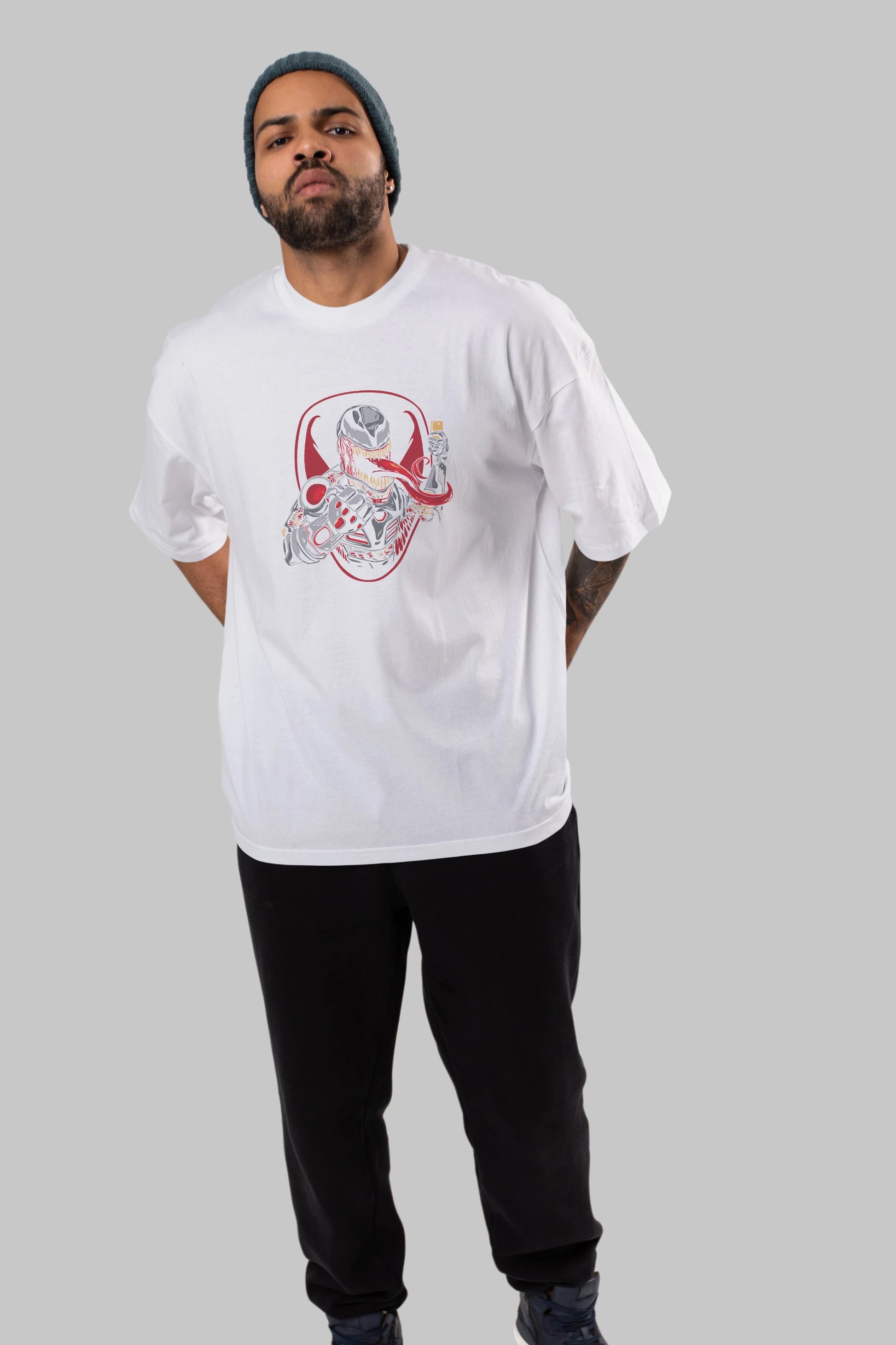 Venom (17) Ön Baskılı Oversize t-shirt Erkek Kadın Unisex %100 Pamuk Bisiklet Yaka tişort