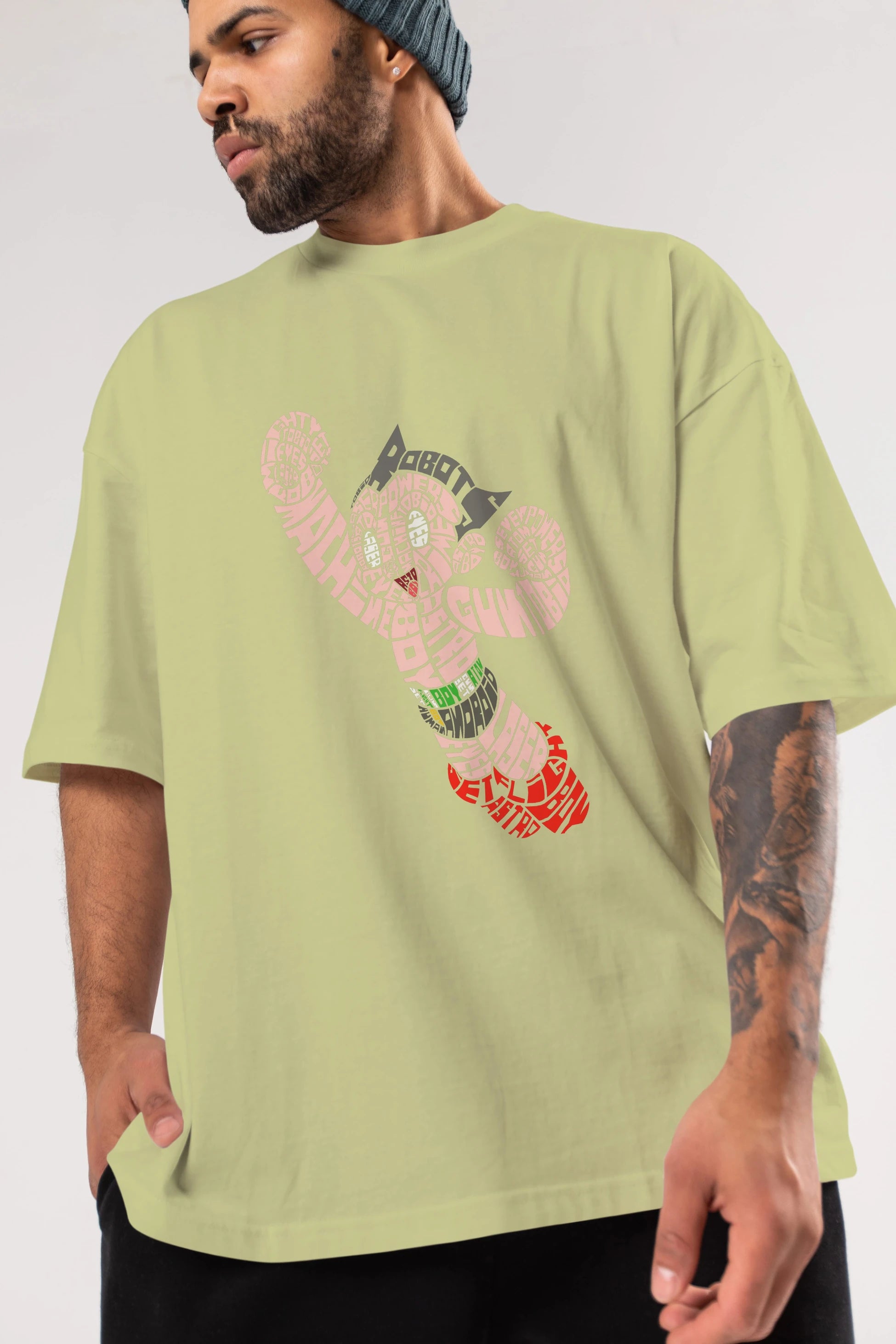 Astroboy Ön Baskılı Oversize t-shirt %100 pamuk Erkek Kadın Unisex
