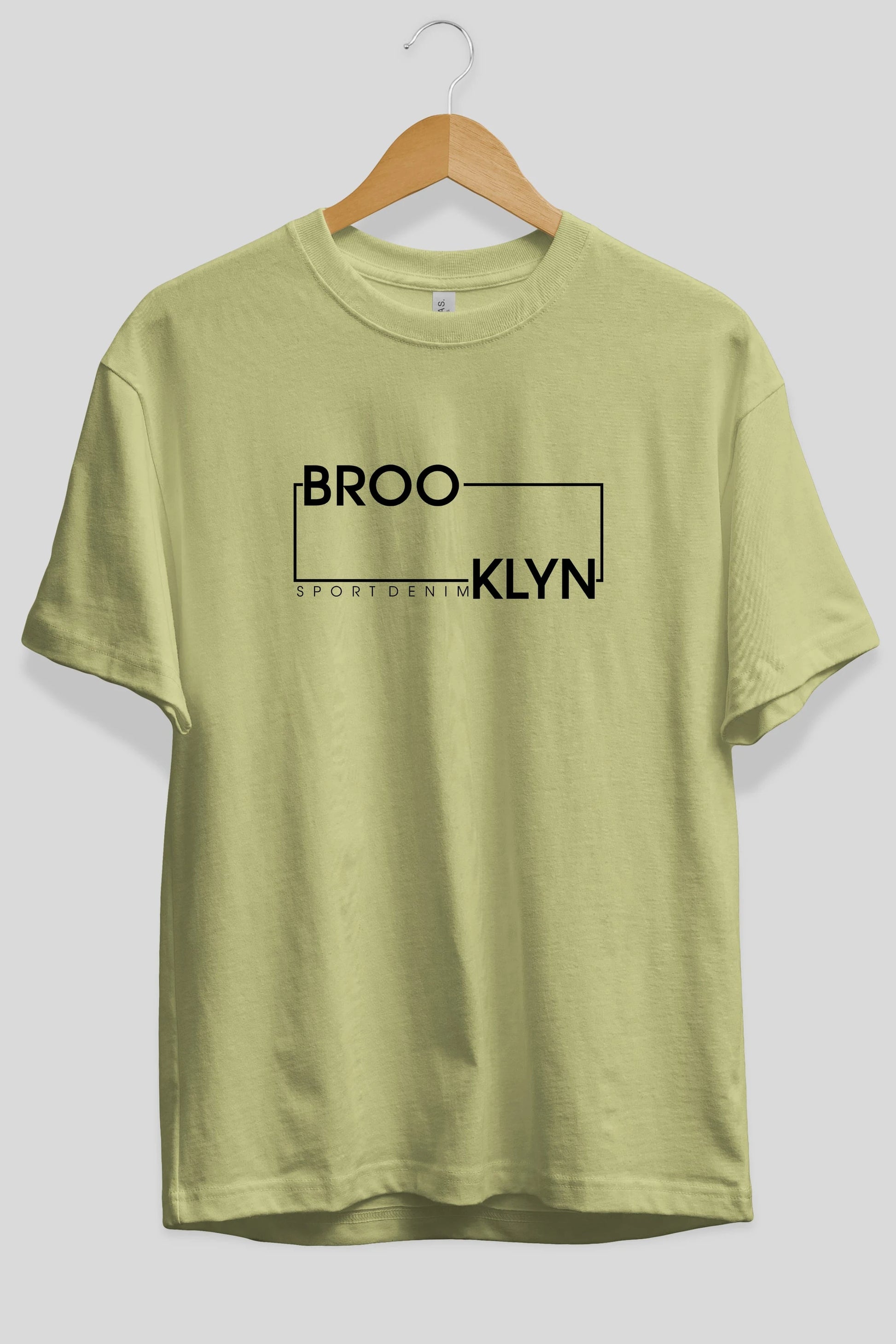 Brooklyn Sport Ön Baskılı Oversize t-shirt Erkek Kadın Unisex