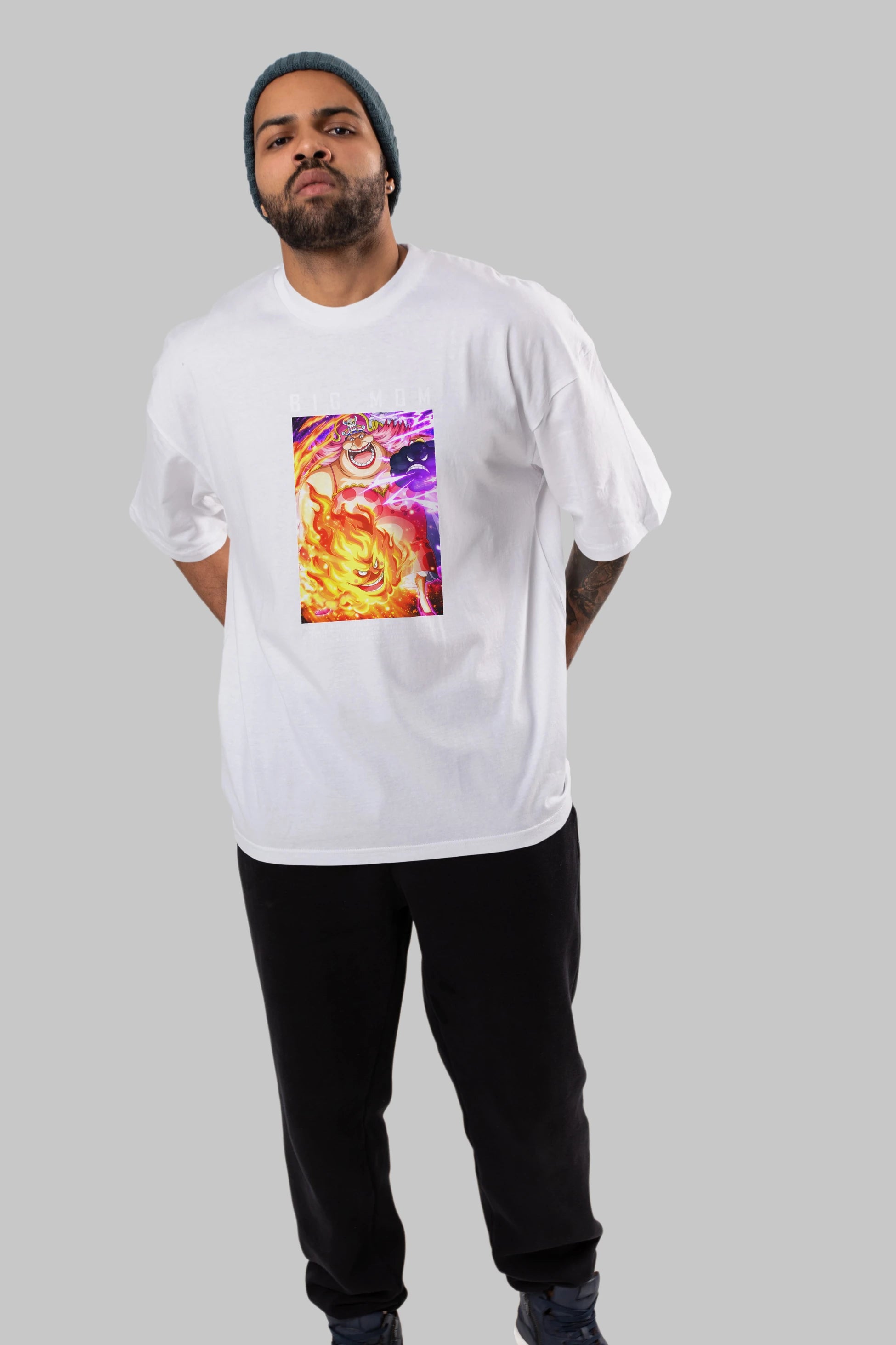 Charlotte Linlin Anime Ön Baskılı Oversize t-shirt Erkek Kadın Unisex