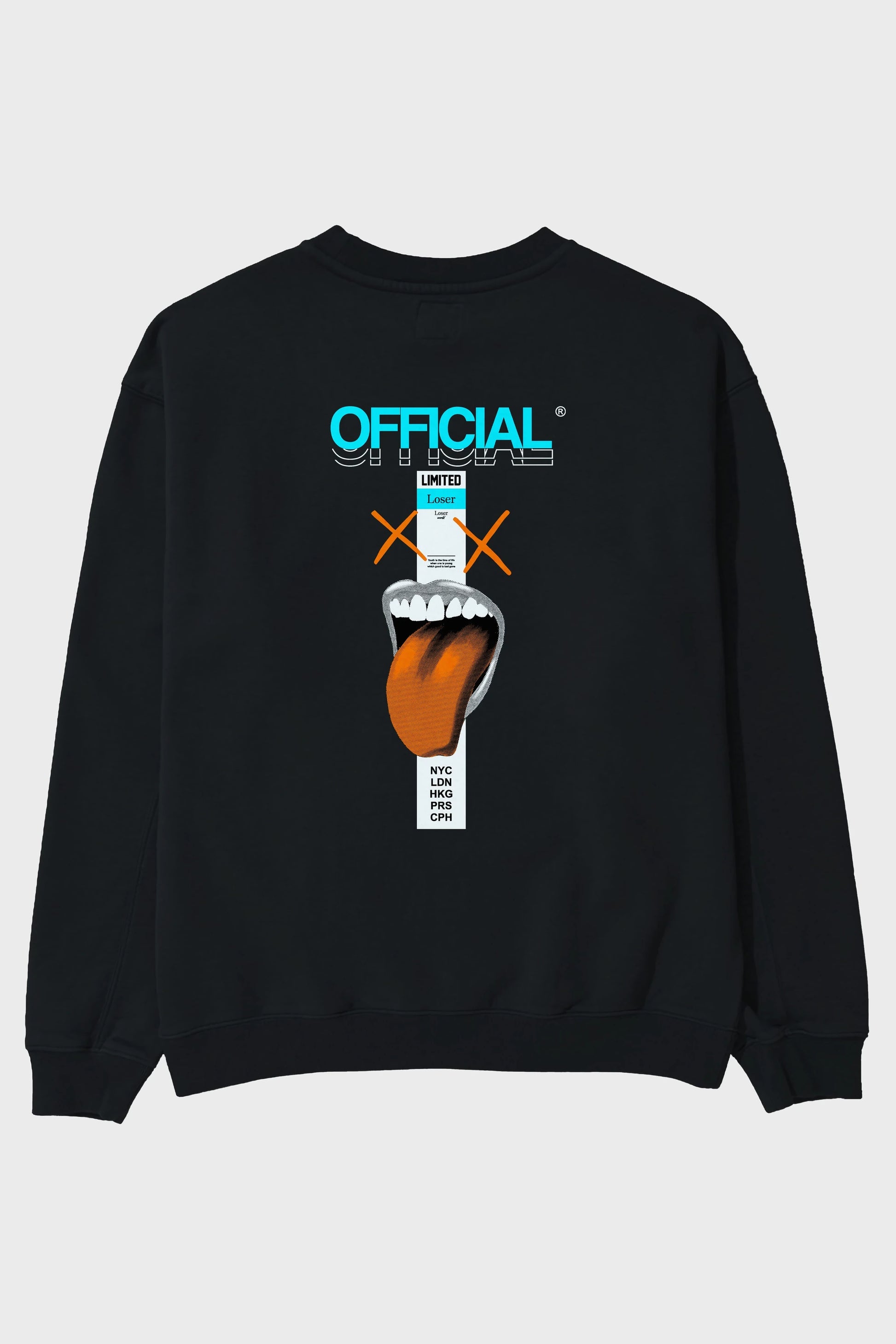 Official Loser Arka Baskılı Oversize Sweatshirt Erkek Kadın Unisex