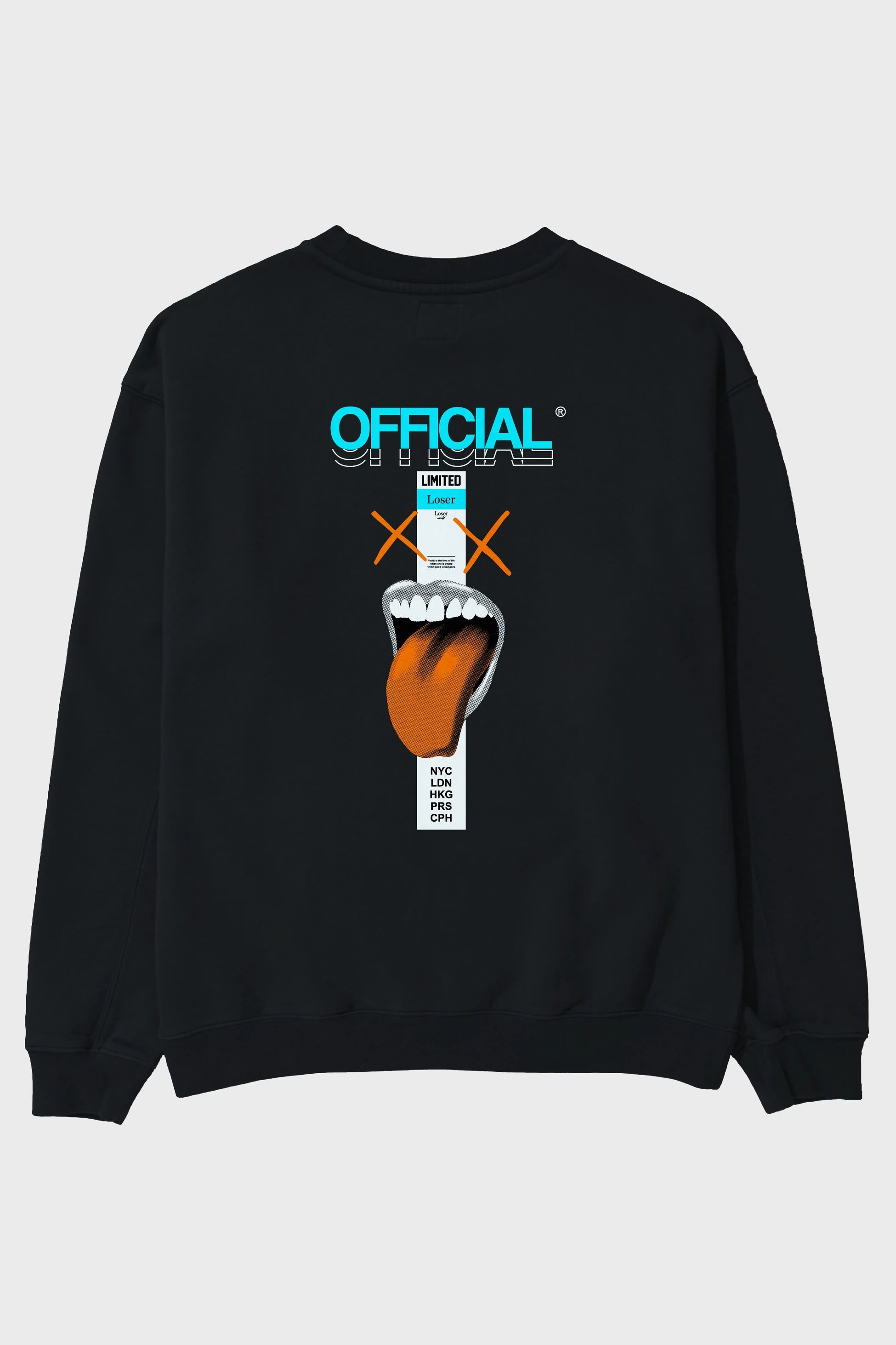 Official Loser Arka Baskılı Oversize Sweatshirt Erkek Kadın Unisex