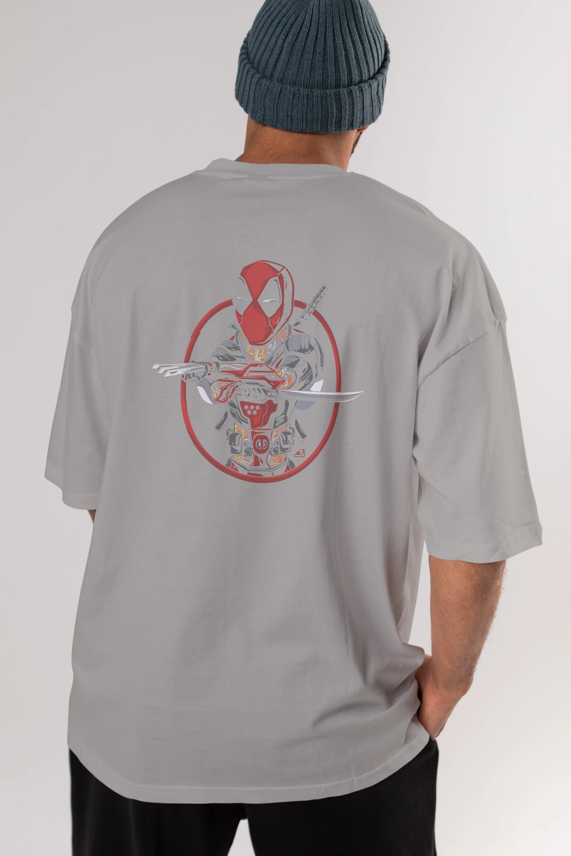 Deadpool (5) Arka Baskılı Oversize t-shirt Erkek Kadın Unisex %100 Pamuk Bisiklet Yaka tişort