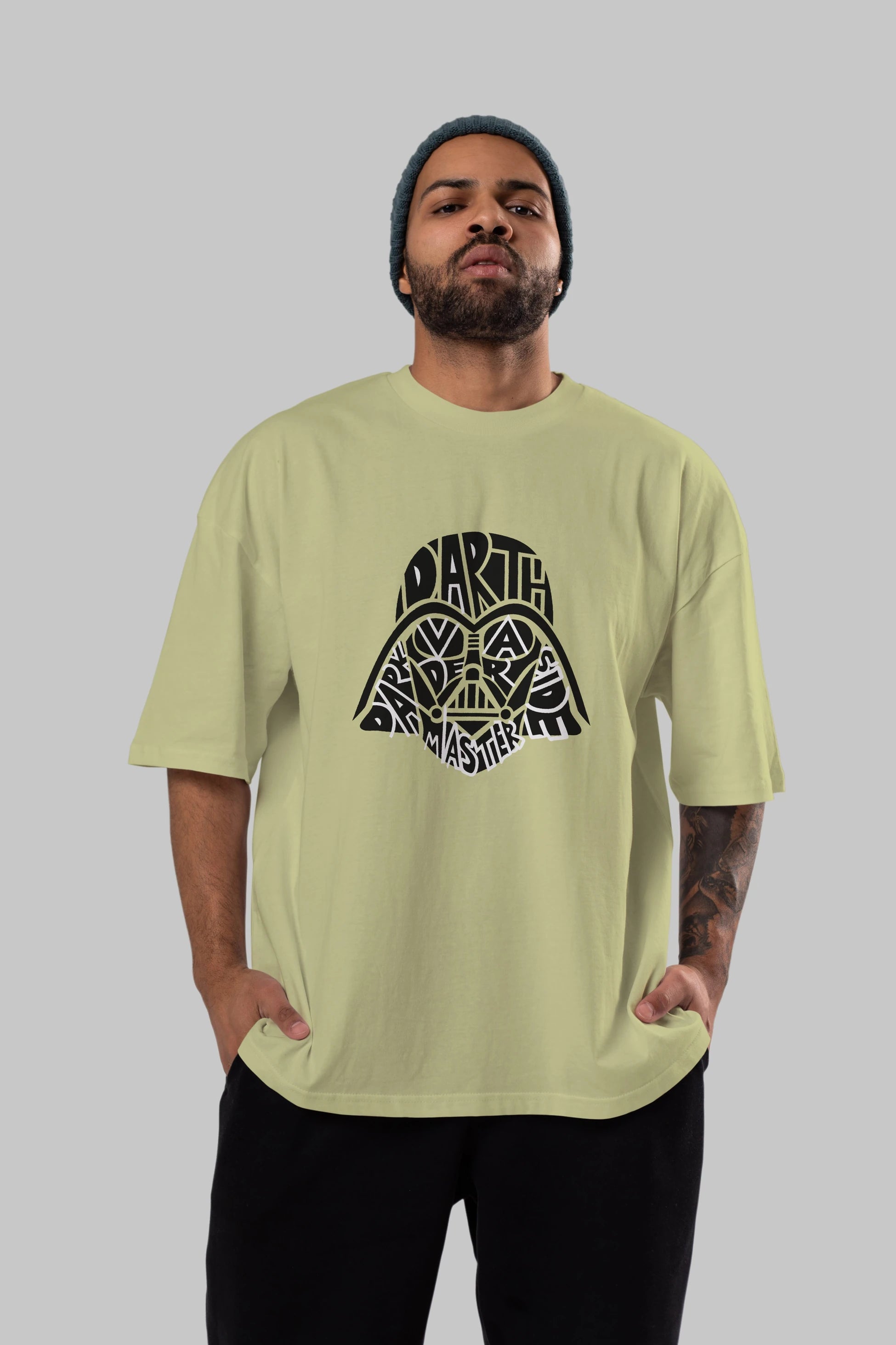 Darth Vader Ön Baskılı Oversize t-shirt %100 pamuk Erkek Kadın Unisex