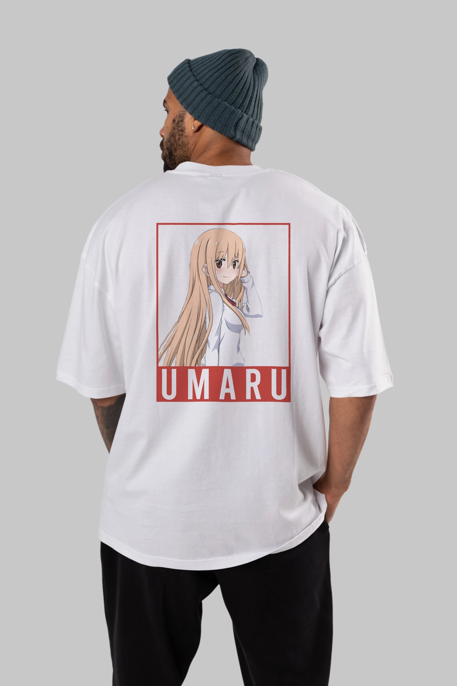 Umaru Doma 2 Anime Arka Baskılı Oversize t-shirt Erkek Kadın Unisex