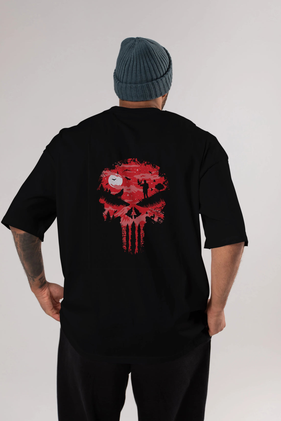 Stand And Bleed Arka Baskılı Oversize t-shirt %100 pamuk Erkek Kadın Unisex