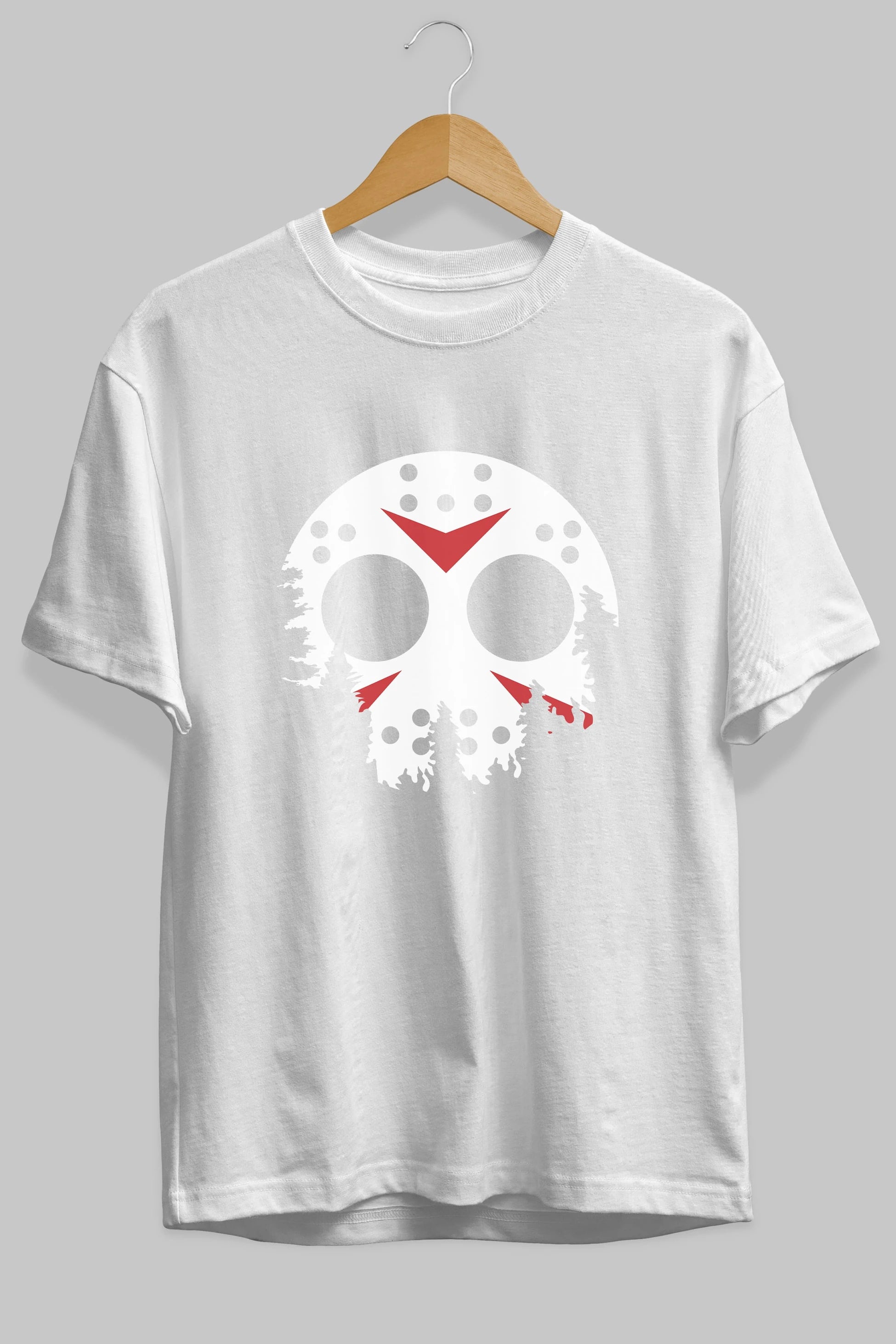 Jason Moon Ön Baskılı Oversize t-shirt %100 pamuk Erkek Kadın Unisex