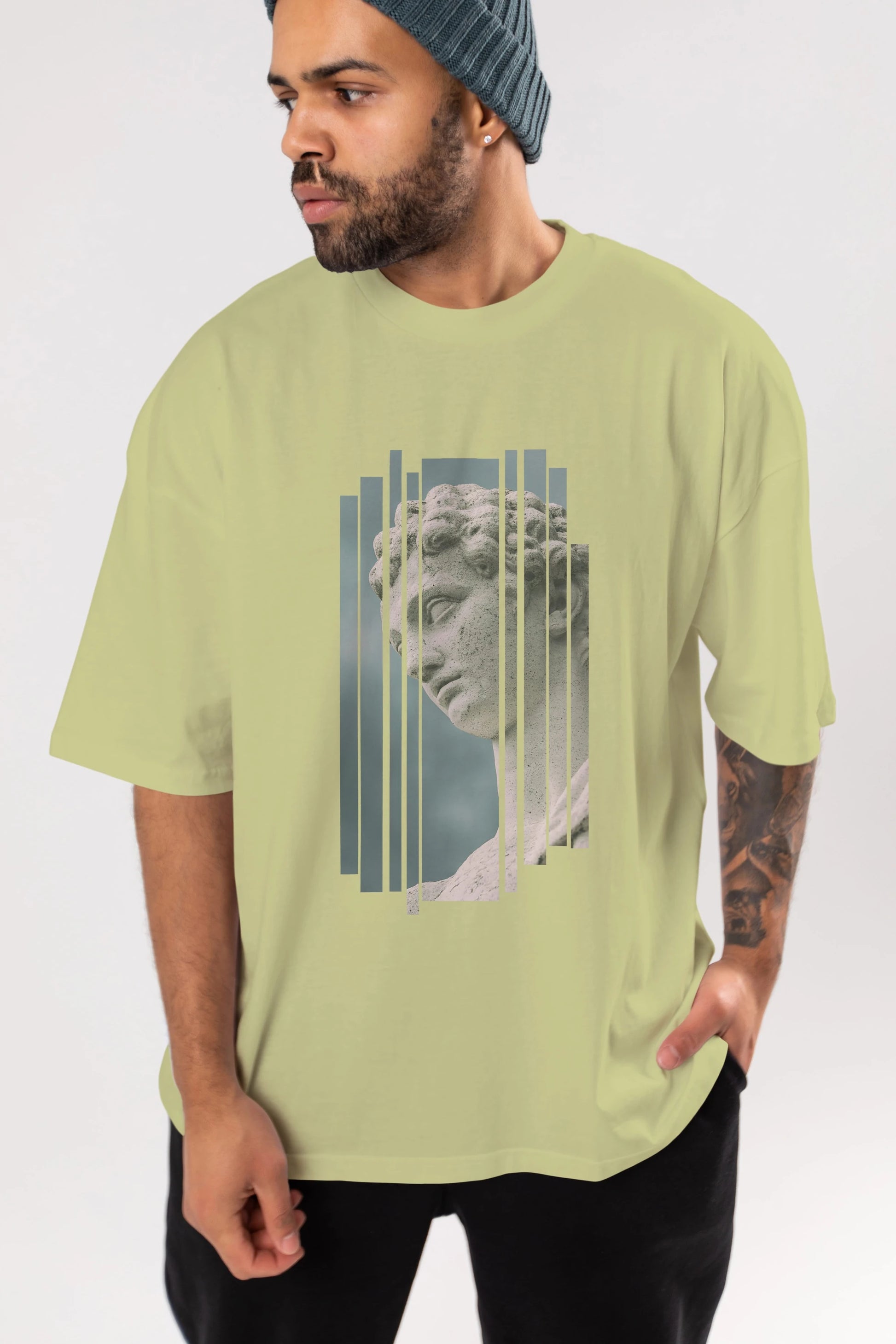 Aesthetic Sculpture Art Ön Baskılı Oversize t-shirt Erkek Kadın Unisex