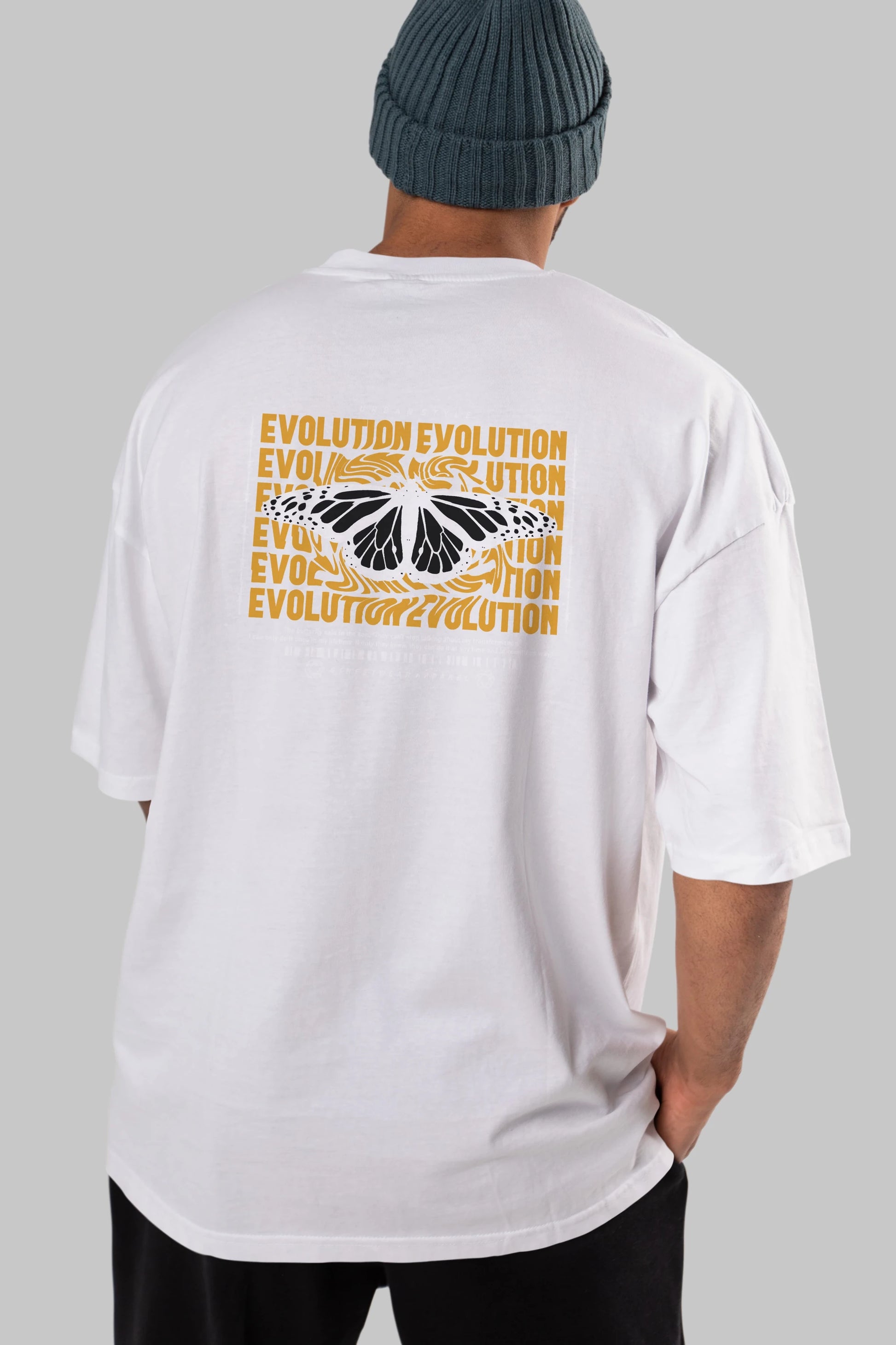 Evolution Urban Style Arka Baskılı Oversize t-shirt Erkek Kadın Unisex