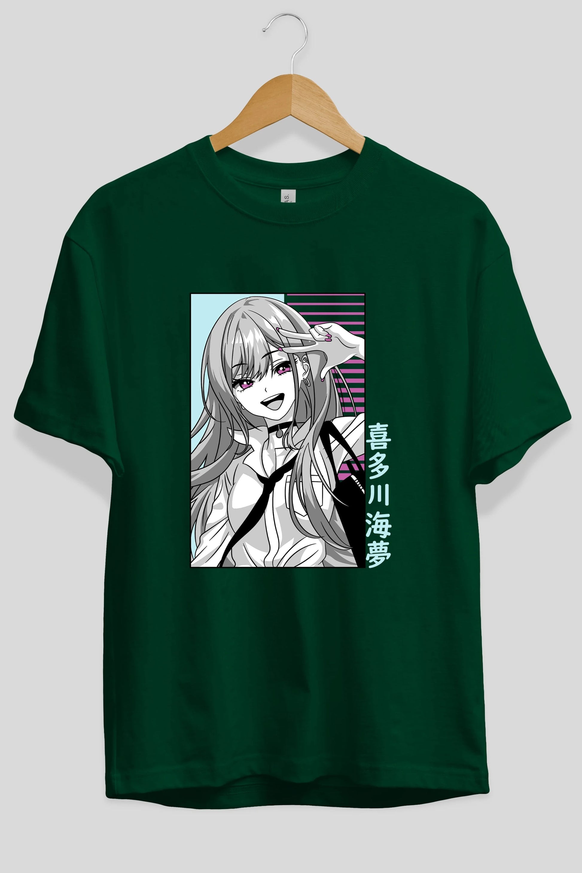 Marin Kitagawa 1 Anime Ön Baskılı Oversize t-shirt %100 pamuk Erkek Kadın Unisex