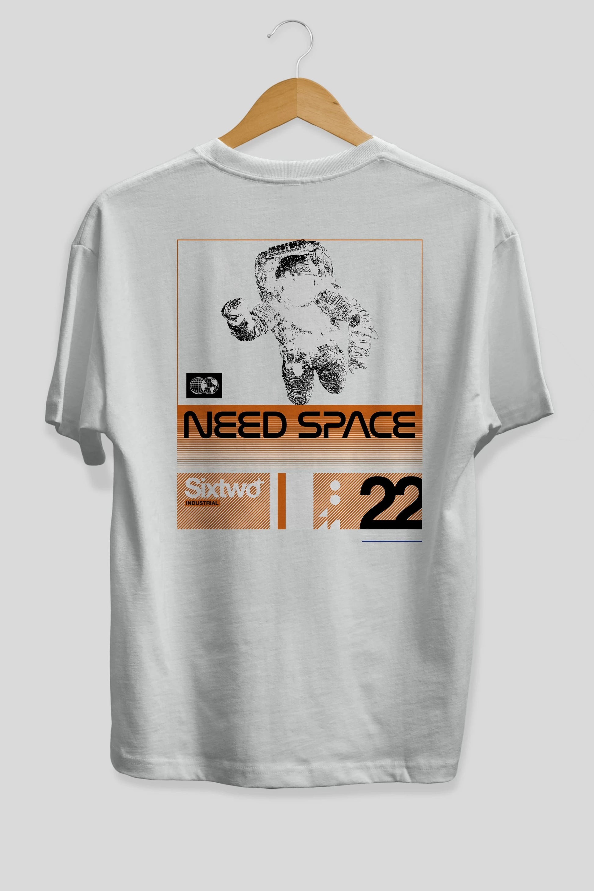 Need Space Arka Baskılı Oversize t-shirt Erkek Kadın Unisex