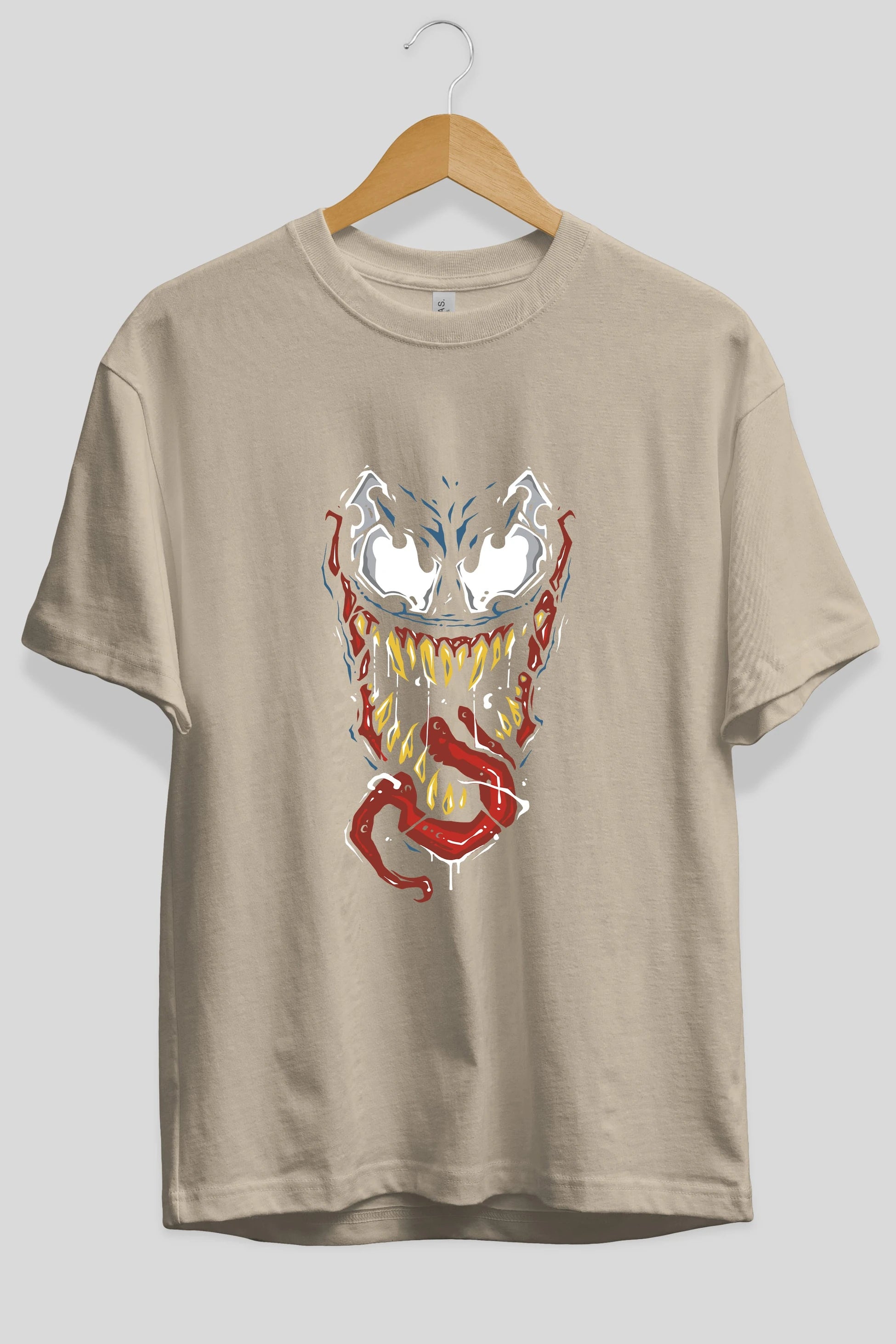Venom (15) Ön Baskılı Oversize t-shirt Erkek Kadın Unisex %100 Pamuk Bisiklet Yaka tişort