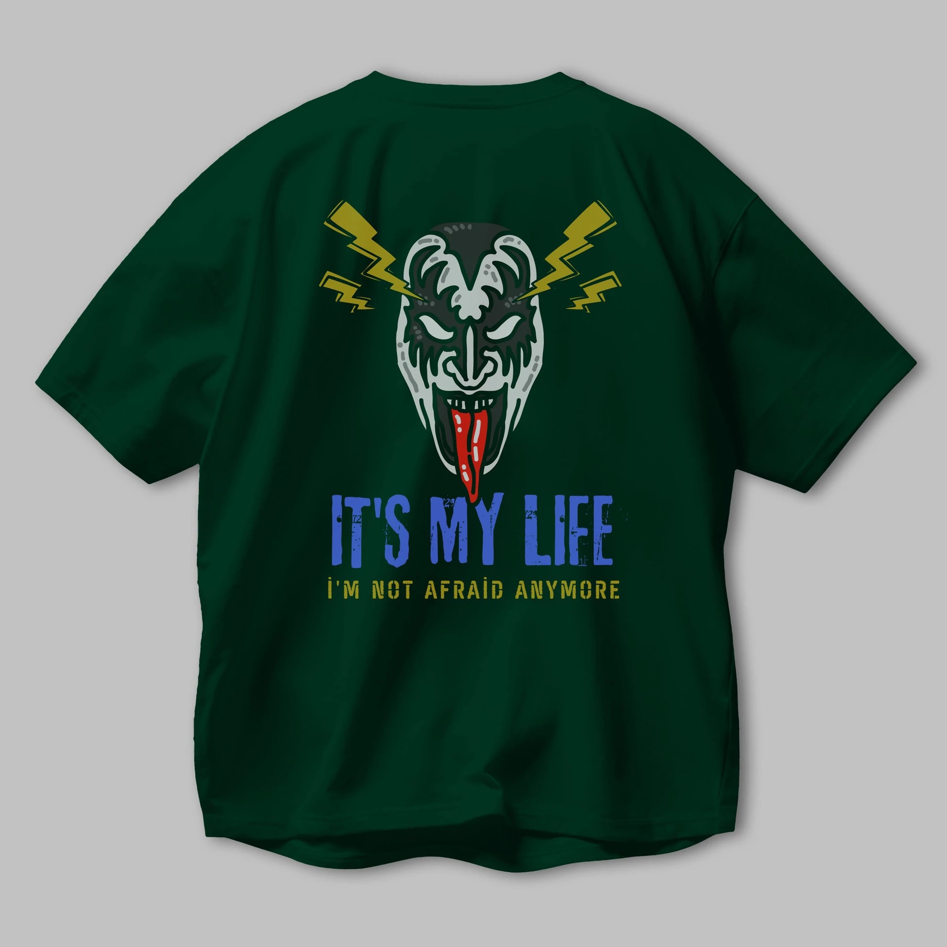 Its My Life Yazılı Arka Baskılı Oversize t-shirt Erkek Kadın Unisex