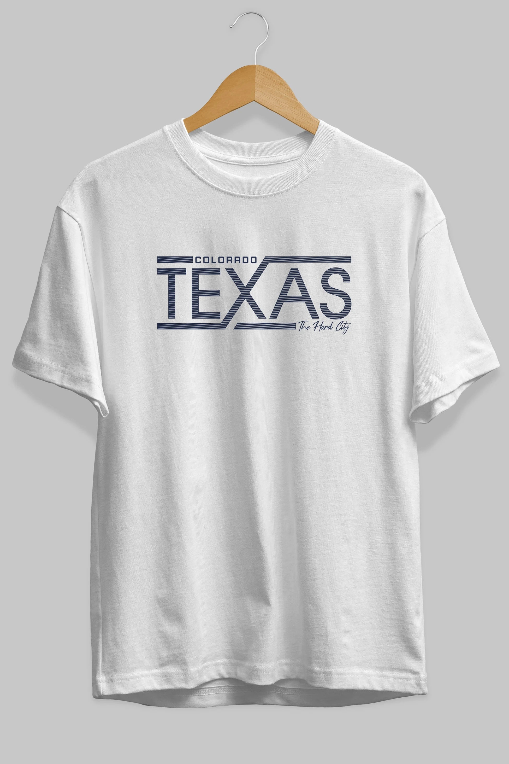 Texas Ön Baskılı Oversize t-shirt Erkek Kadın Unisex