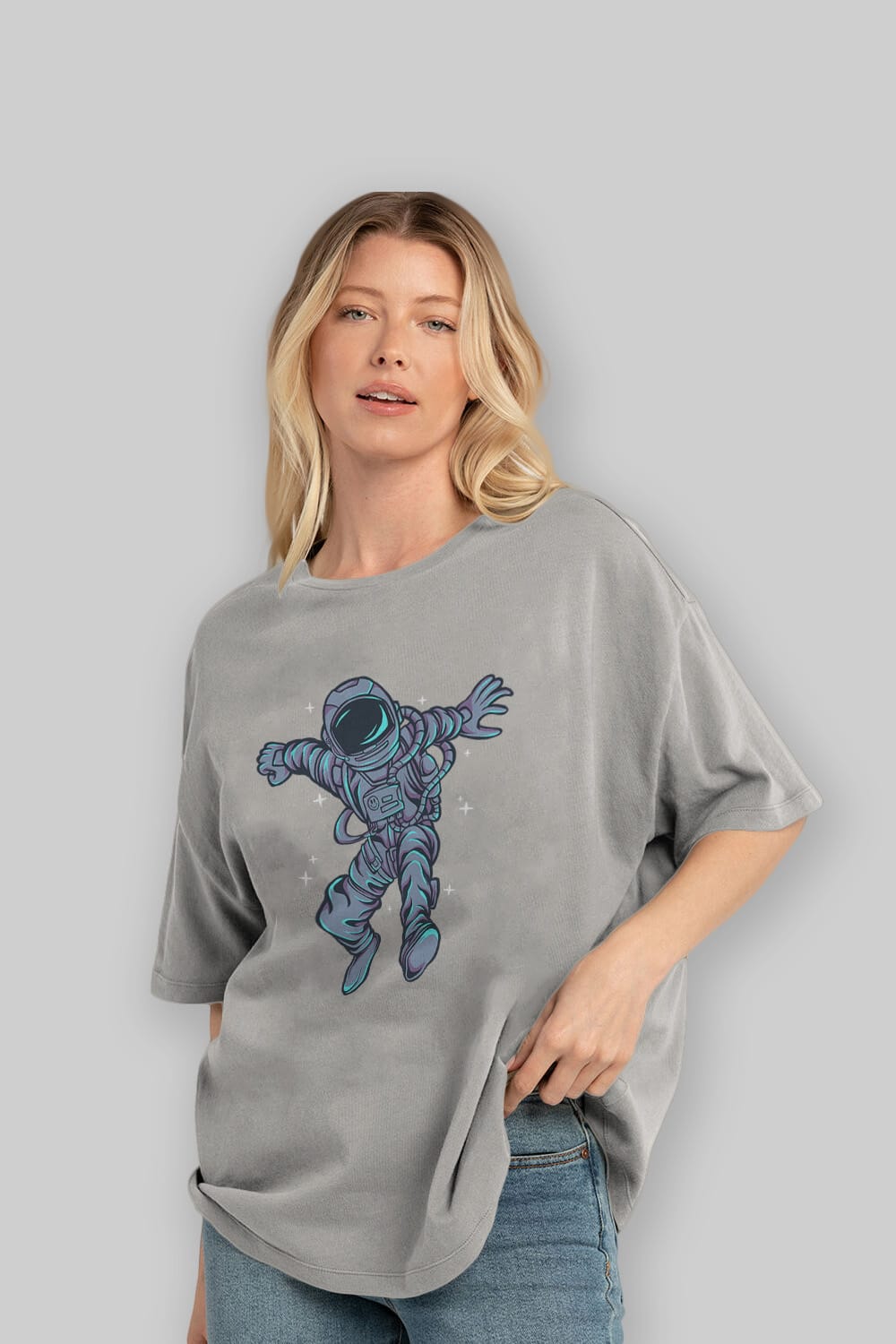 Astrostars tshirt Ön Baskılı Oversize t-shirt Erkek Kadın Unisex